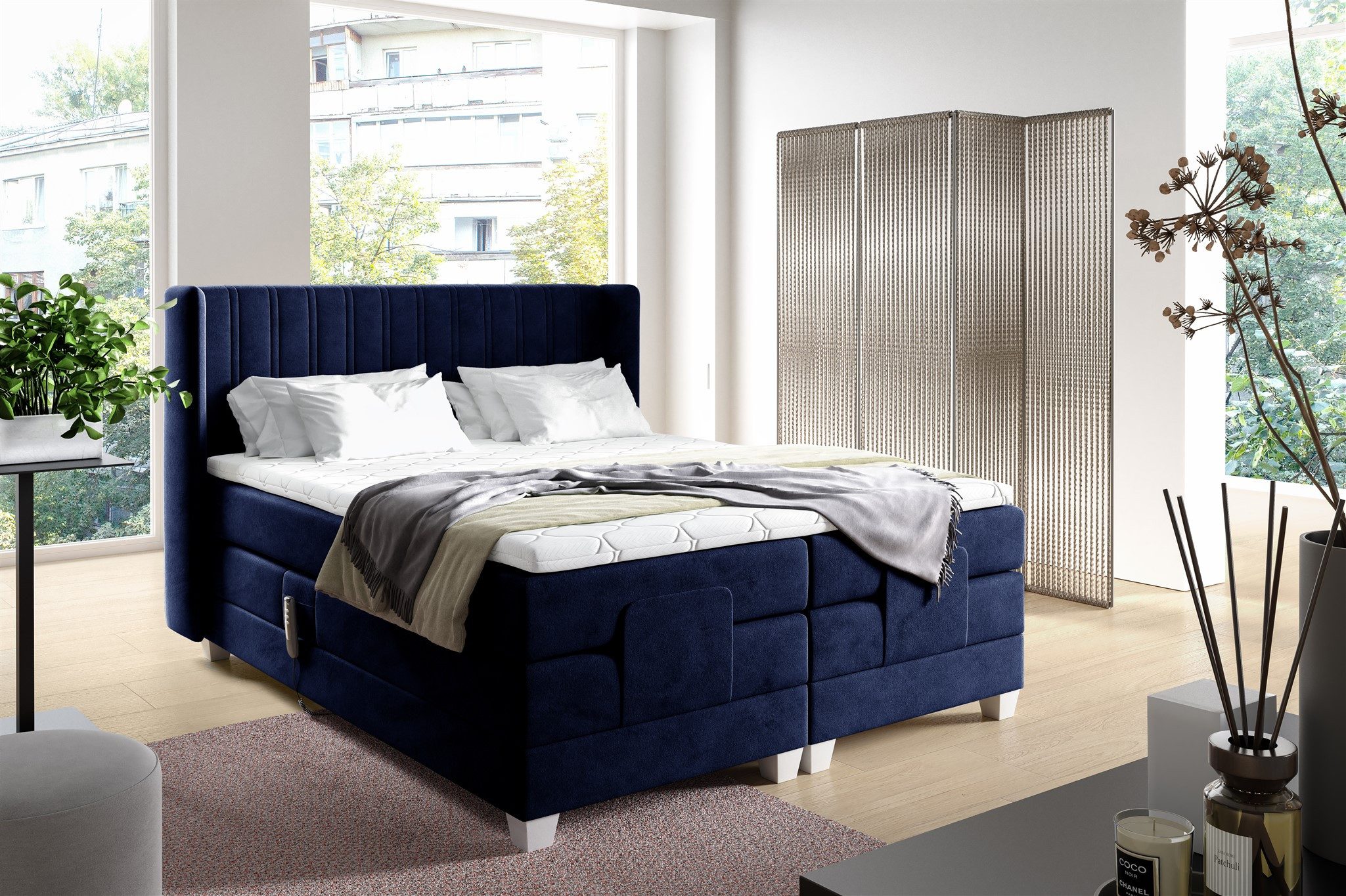 Fun Möbel Boxspringbett Schlafzimmerbett Elektrisches Bett günstig online kaufen
