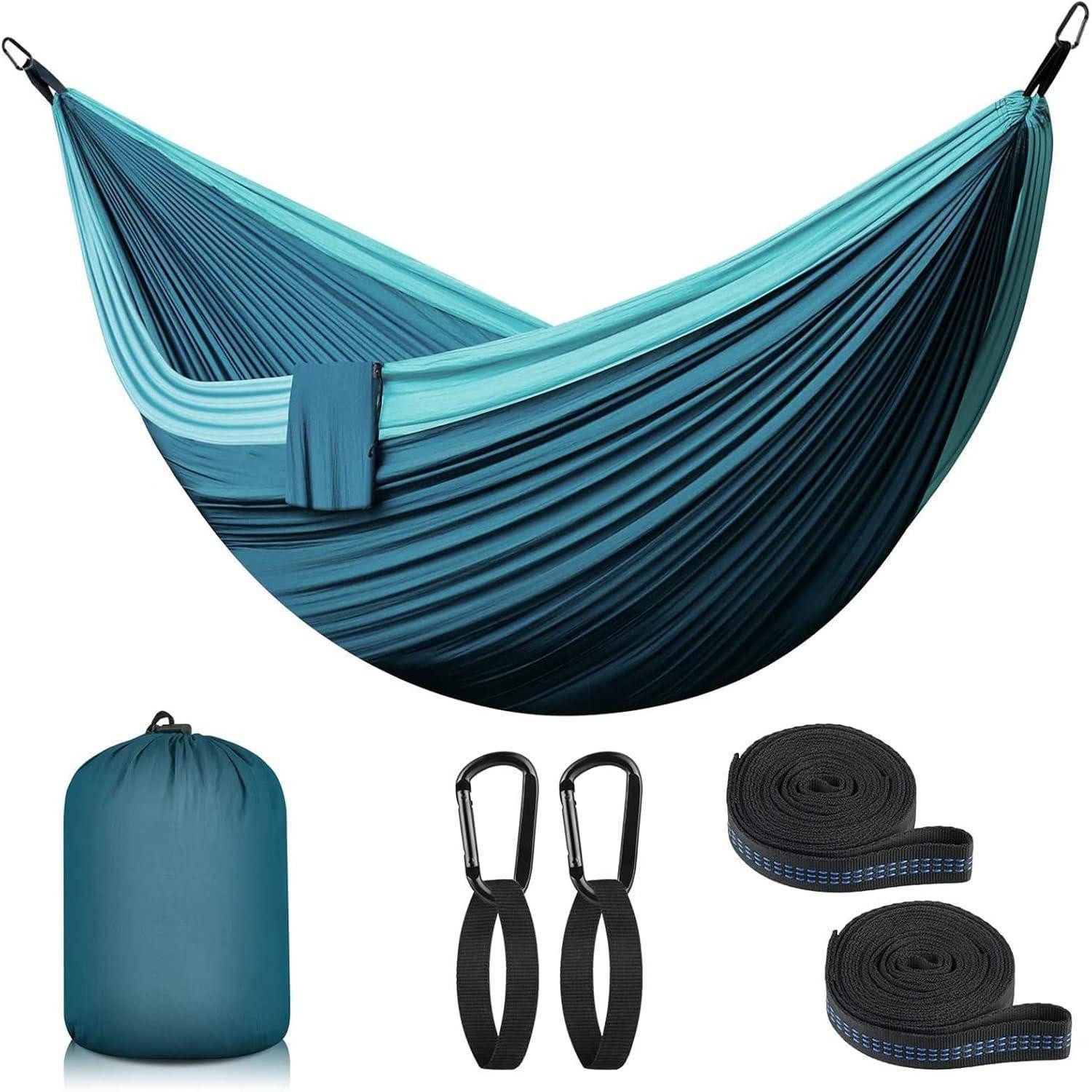 LuxusKollektion Hängematte Camping Hängematte 2 Personen Outdoor Ultraleicht Tragbar 300x200cm