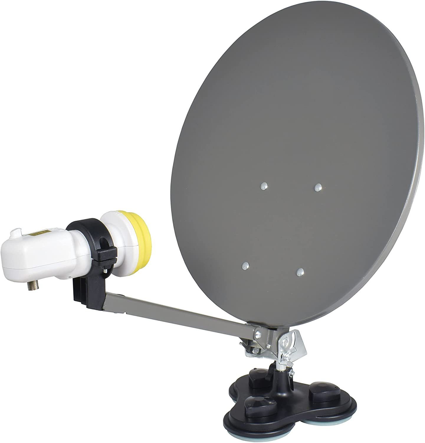 Microelectronic EasyFind Traveller Kit II TV Camping Komplettset 19 Zoll (48cm, Triple Camping Sat-Anlage