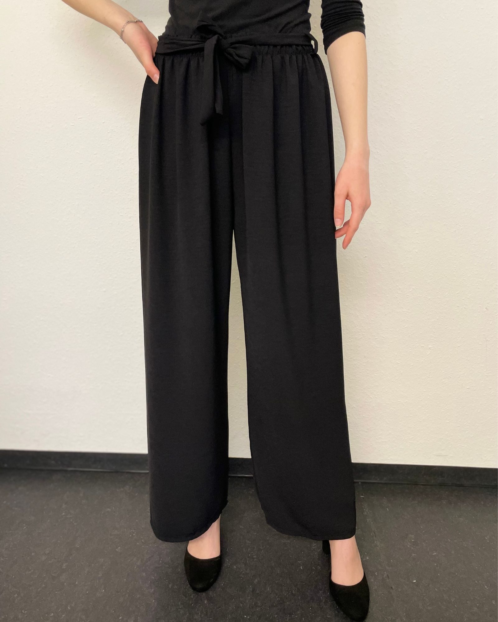 ITALY VIBES Palazzohose DILETTA - luftige Palazzohose - weite Hose - ONE SIZE passt hier Gr. XS - L