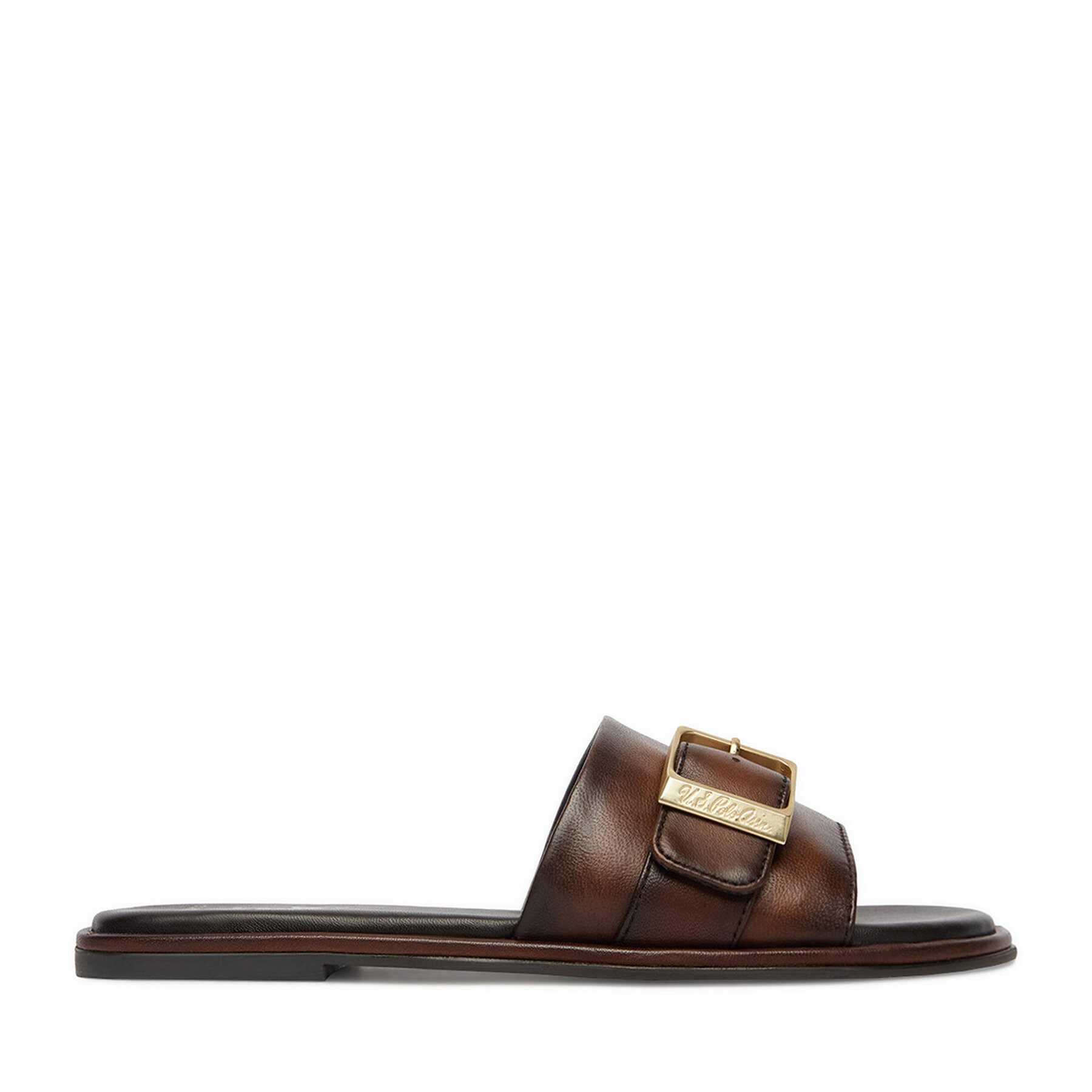 U.S. Polo Assn. US Polo Assn Damen-Flip-Flops, braun Badepantolette