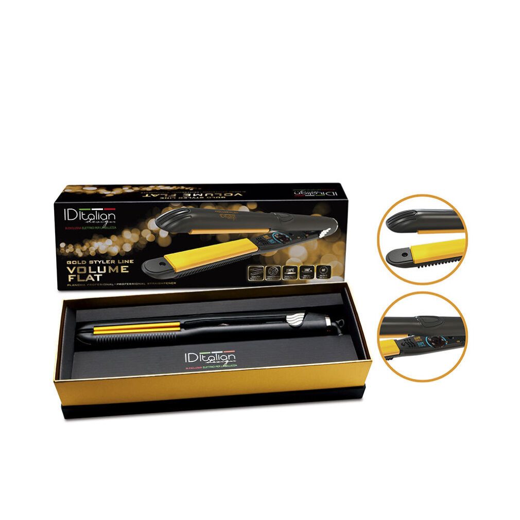 Postquam Haarpflege-Set Gold Styler Volumen Glätteisen