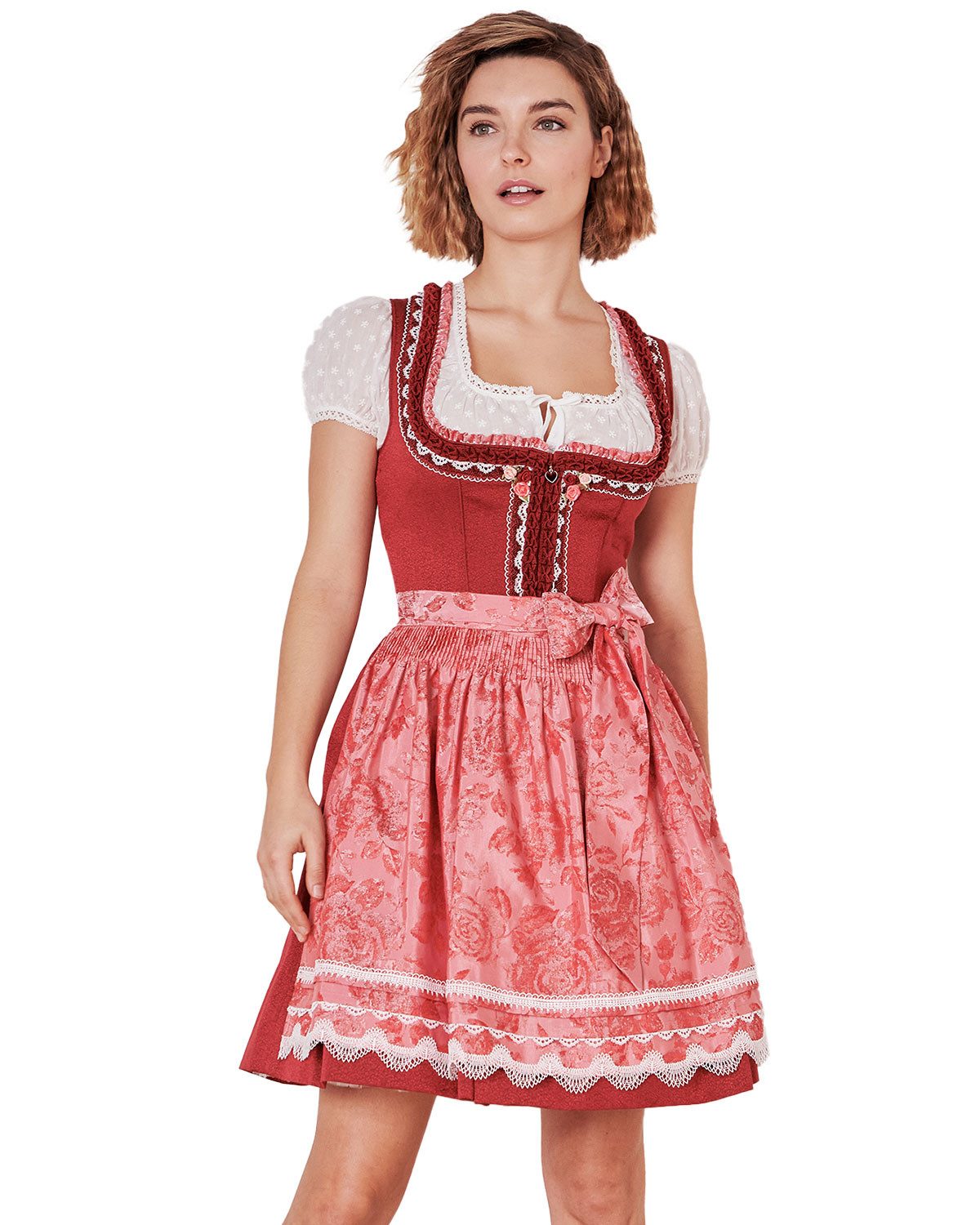 Krüger Madl Dirndl Dirndl 'Ulrika' 415566, Rot 50cm