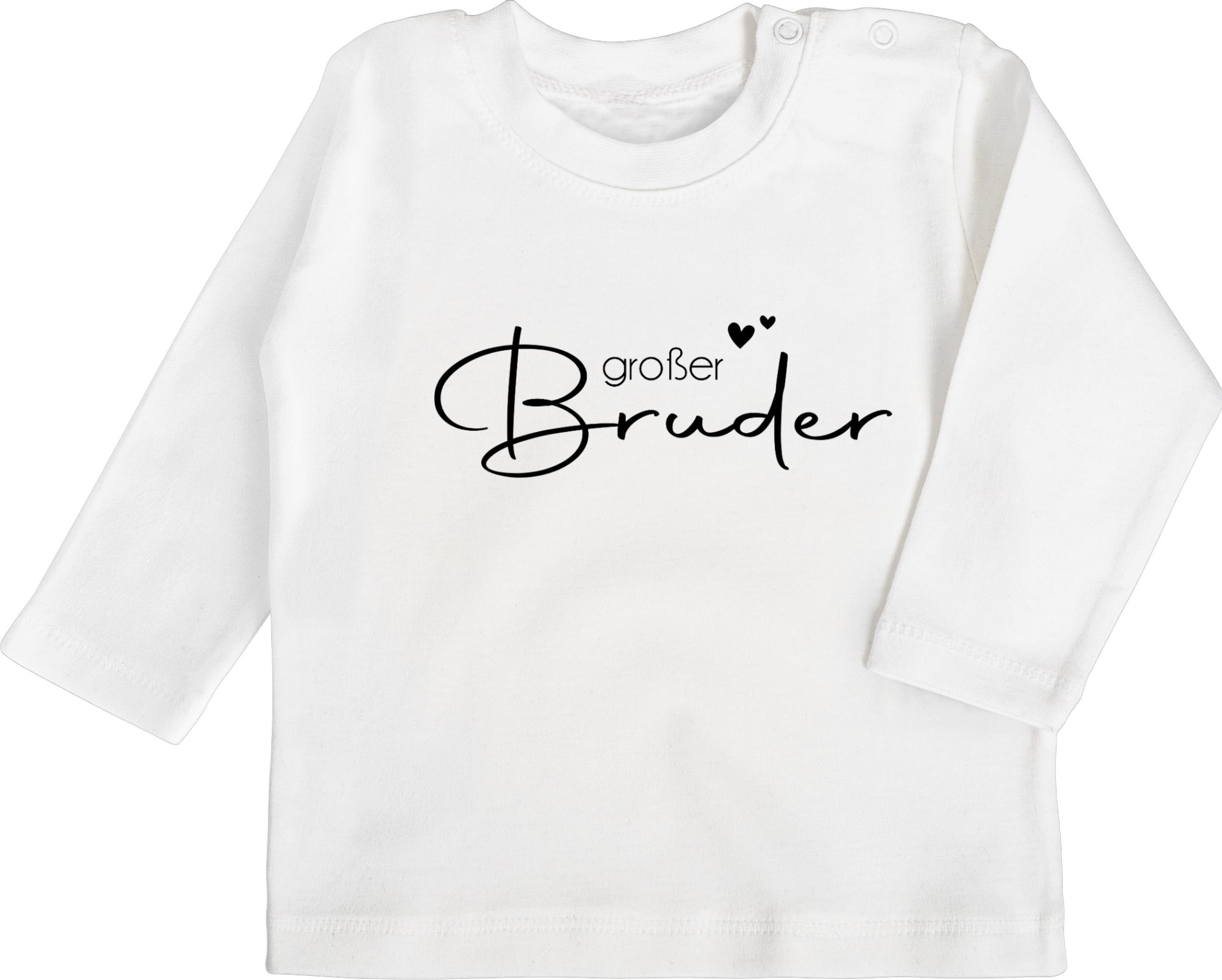 Shirtracer T-Shirt Großer Bruder - Big Brother Großer Bruder 1 Weiß