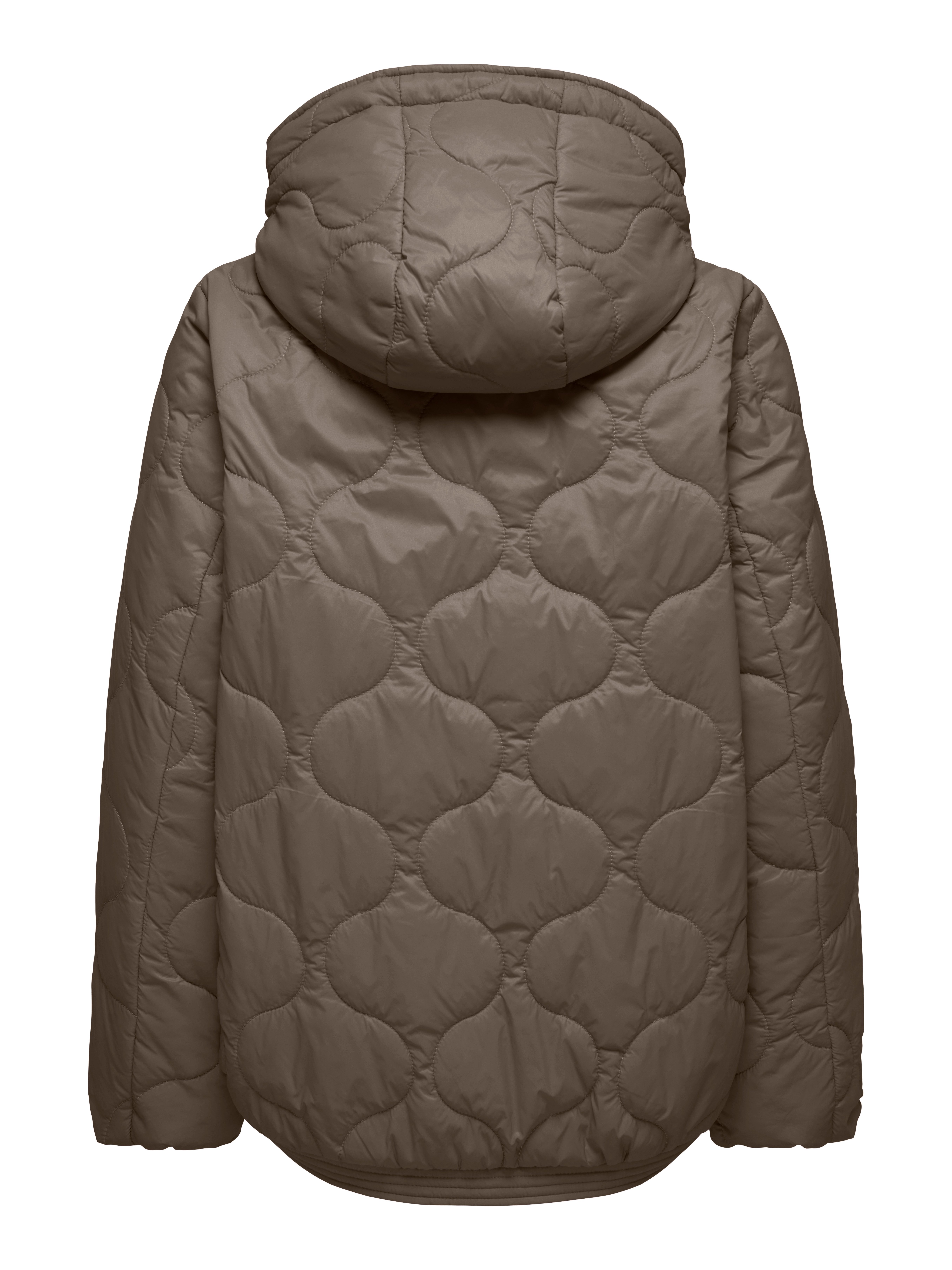 ONLY Steppjacke ONLMIKI HOOD QUILT JACKET CC OTW mit seitlichem Kordelzug am Saum