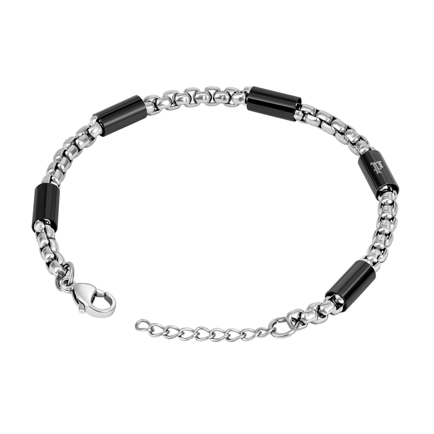 Police Gliederarmband Herren-Radius Edelstahl/Schwarz