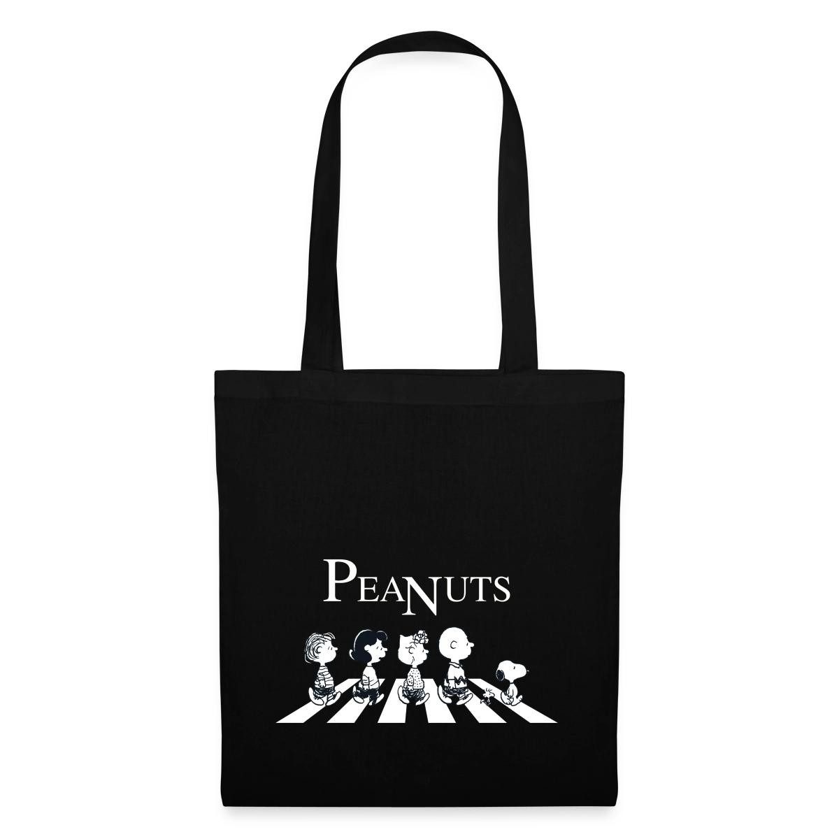 Spreadshirt Henkeltasche Peanuts and Friends Abbey Road Stoffbeutel (1-tlg)