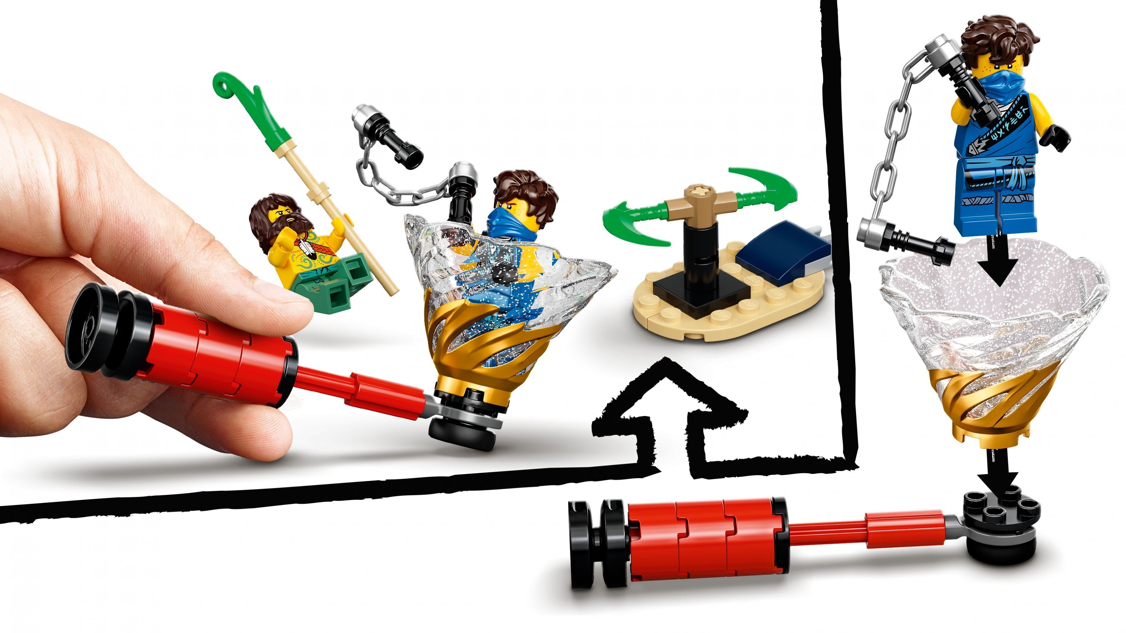 LEGO® Konstruktionsspielsteine LEGO der Elemente, - (283 St) Turnier NINJAGO®