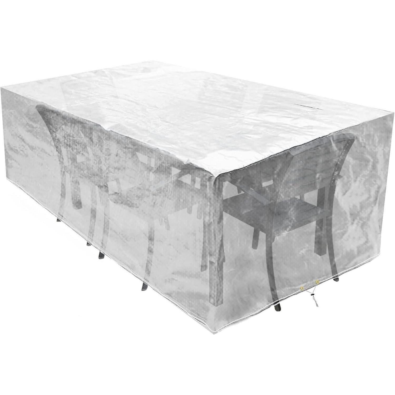LuxusKollektion Gartenmöbel-Schutzhülle Abdeckung Gartenmöbel Schutzhülle 280x204x106cm Transparent