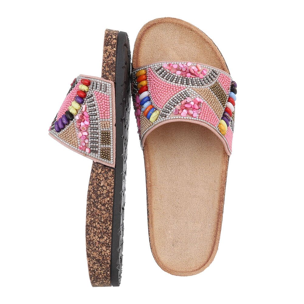 Ital-Design Damen Mules Freizeit Pantolette (86706221) Flach Pantoletten in günstig online kaufen