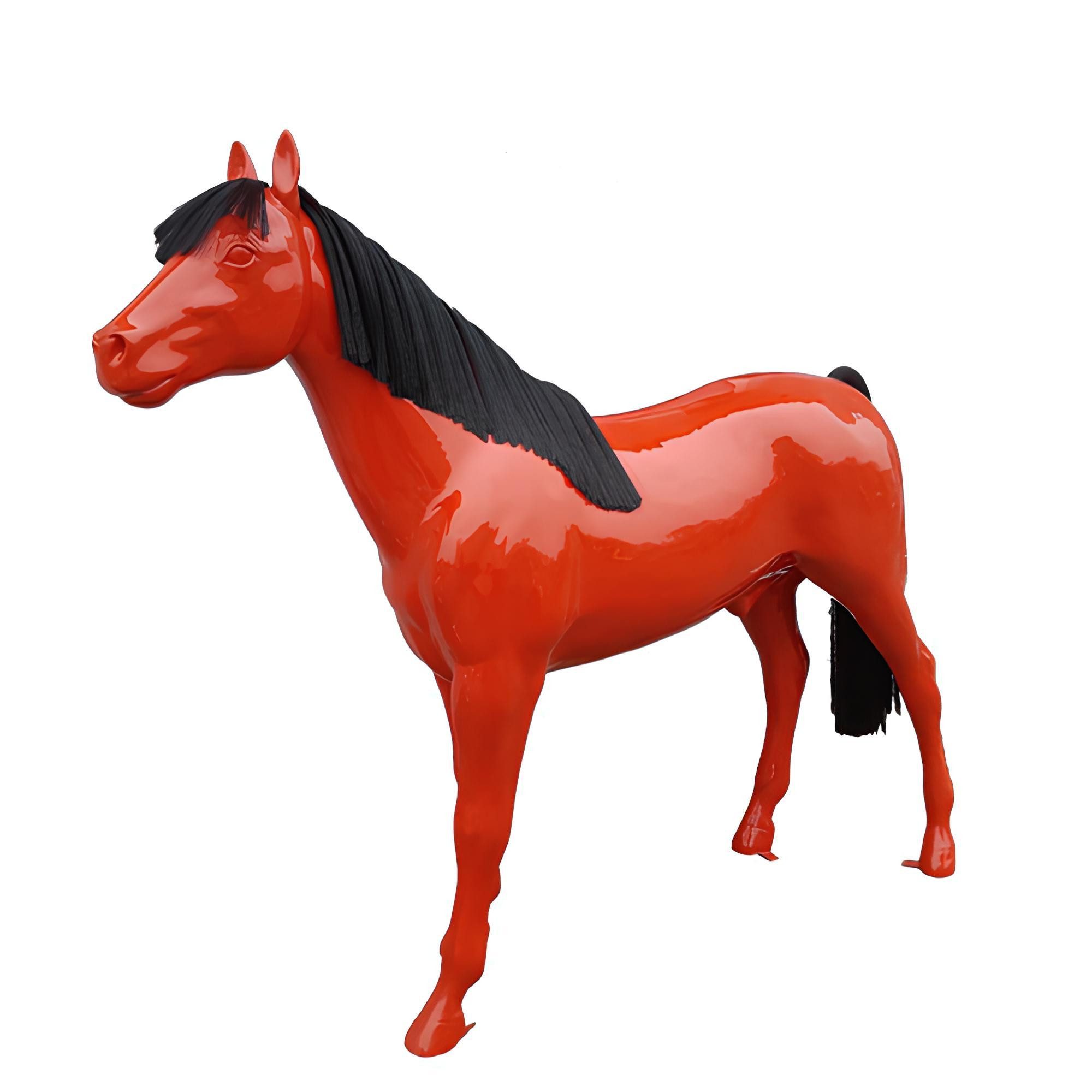 Xlmoebel Tierfigur Pferde-Skulptur aus hochwertigem Material für Garten und Dekoration (Skulptur -200x240cm), Hergestellt in Europa