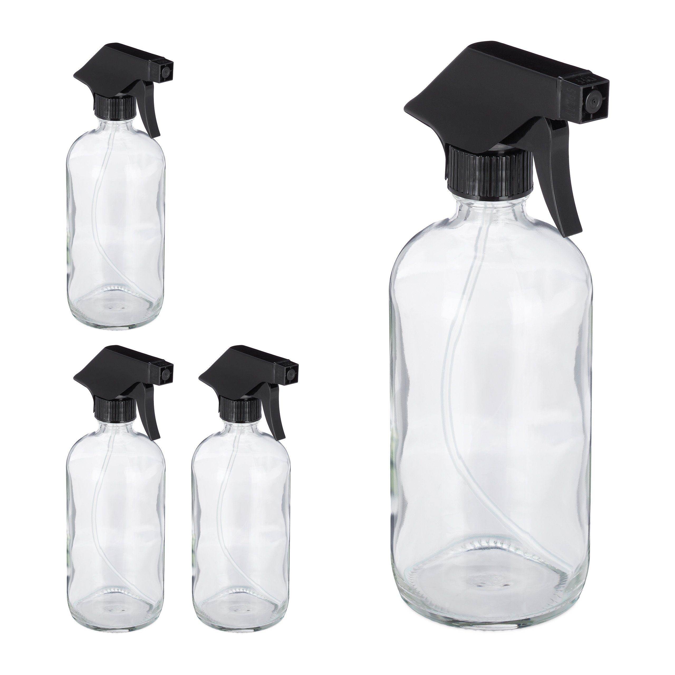 Sprühflasche 4 x Sprühflasche aus Glas