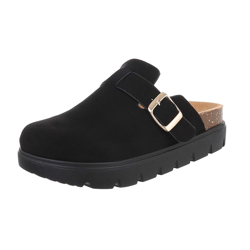Ital-Design Damen Mules Freizeit Plateausandaletten (87118097) Flach Pantol günstig online kaufen