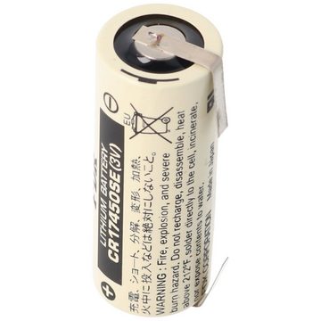 Sanyo FDK Sanyo Lithium Batterie CR17450SE Size A, mit Lötfahne U-Form Batterie, (3,0 V)