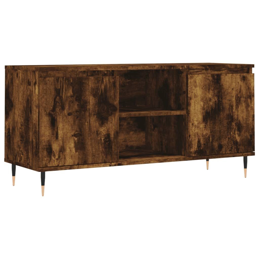 Holzwerkstoff (1-St) 104x35x50 cm vidaXL TV-Schrank TV-Schrank Räuchereiche