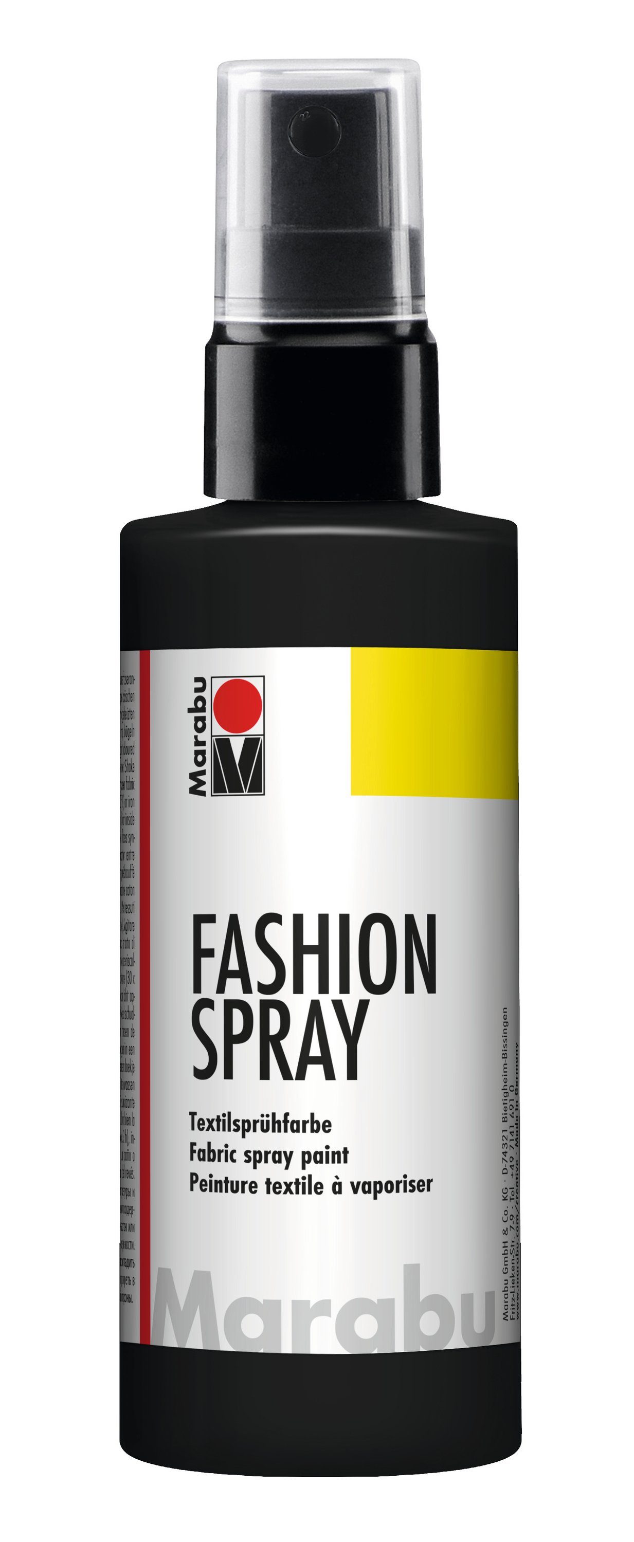 ml Fashion-Spray, 100 Marabu Stoffmalfarbe Schwarz