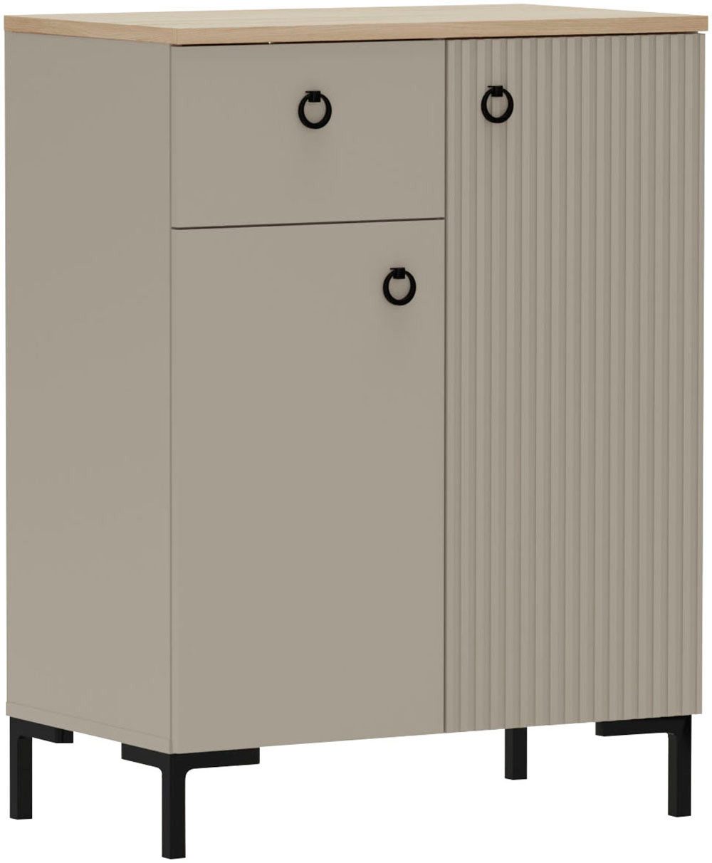 Home affaire Kommode Luminara (1 St), Kommode mit Soft-Close und Platz für 5 Schuhpaare - (B/T/H) 70/41/93cm