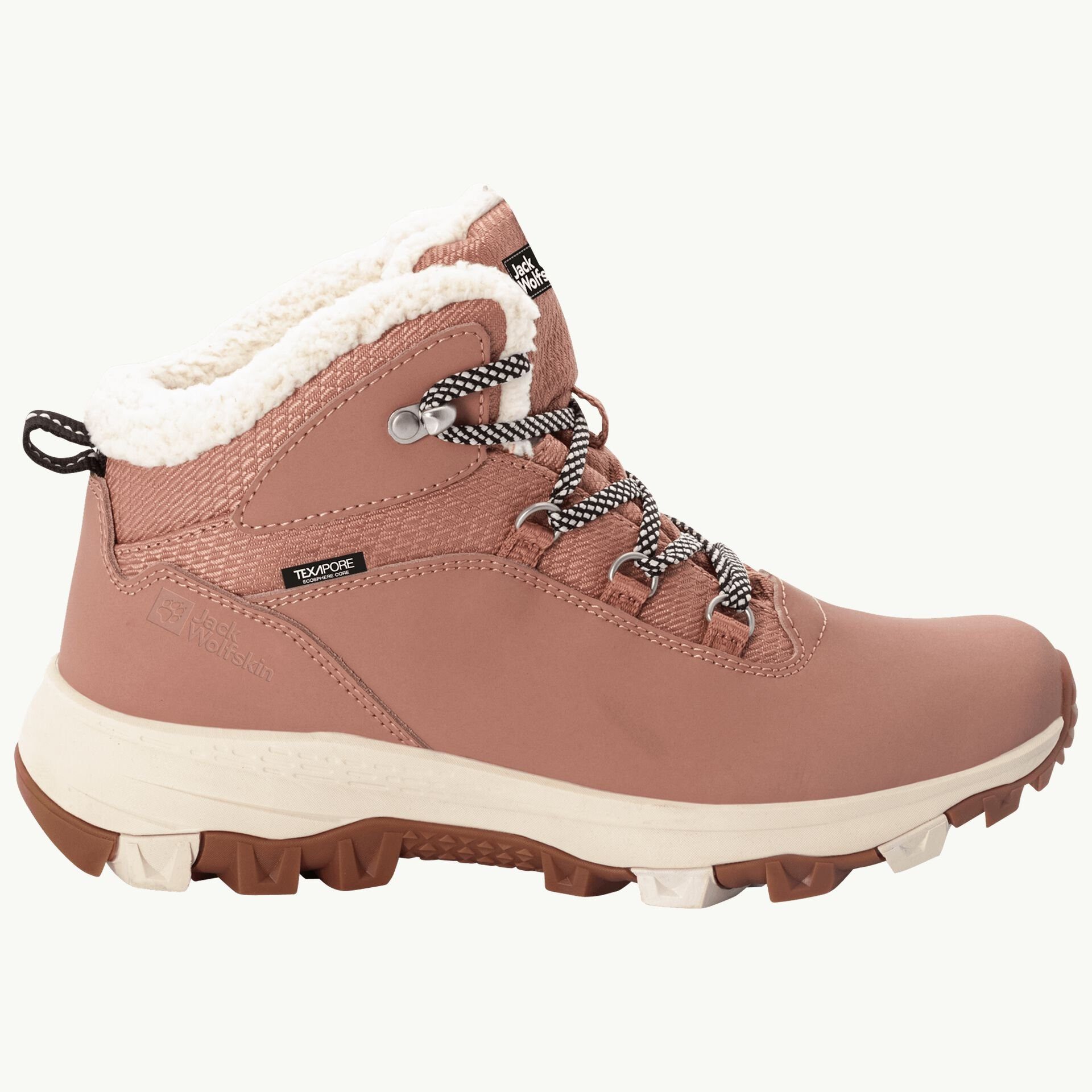 Jack Wolfskin Winterschuhe Everquest Mid Texapore (warm,wasserdicht,PFC-Frei) rosa Winterstiefel