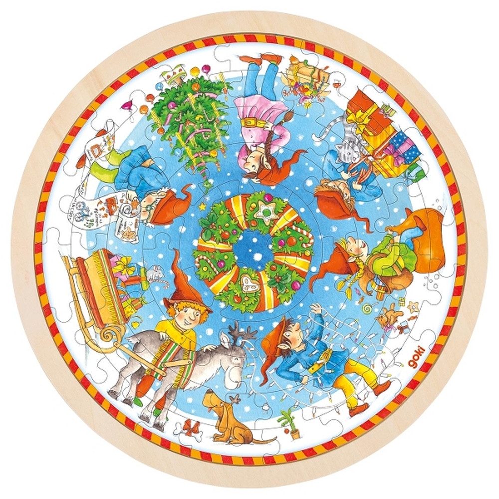 goki Puzzle Einlegepuzzle Weltall, Puzzleteile