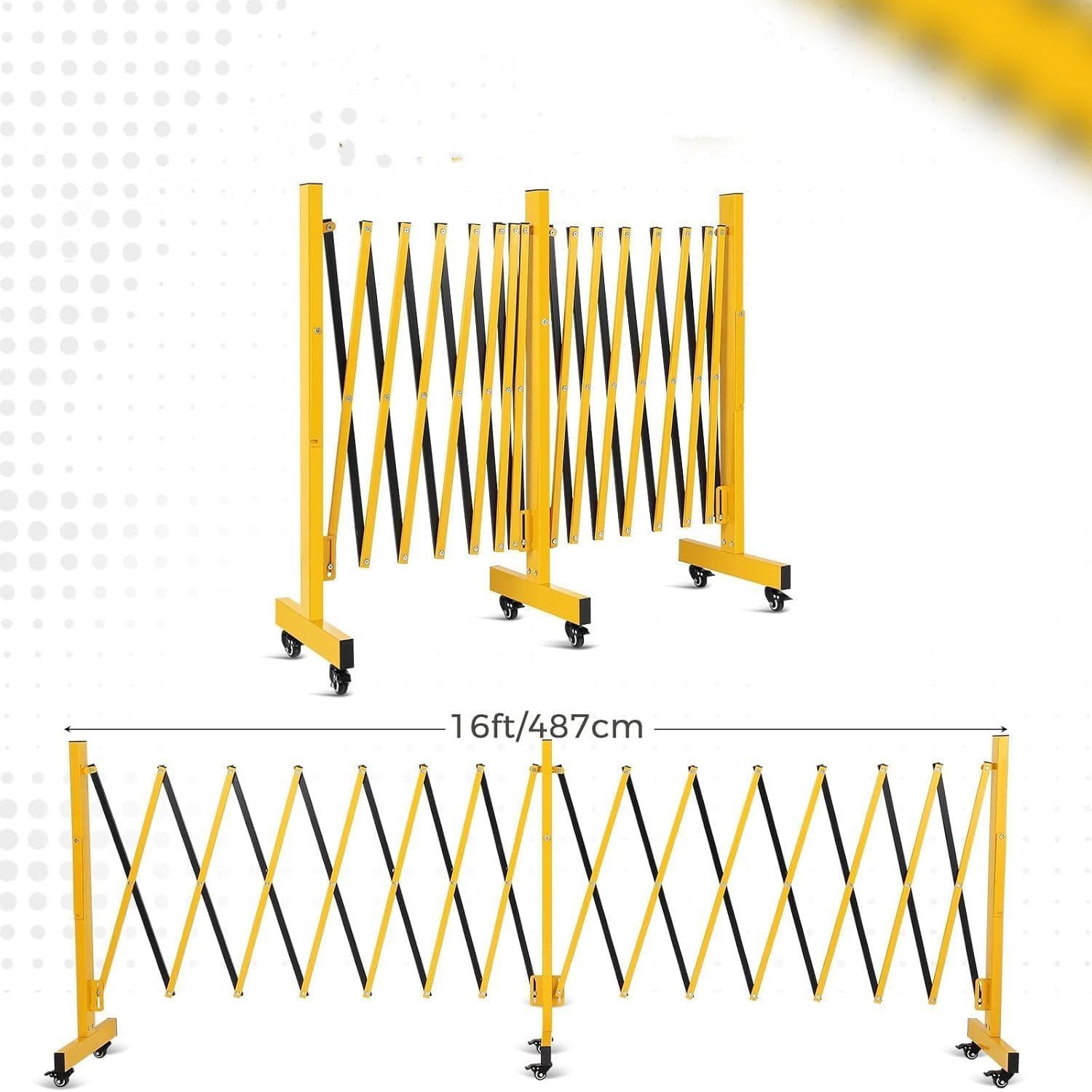GarveeMore Zaunpfosten 16FT erweiterbare Metallbarrikade, verstellbare günstig online kaufen