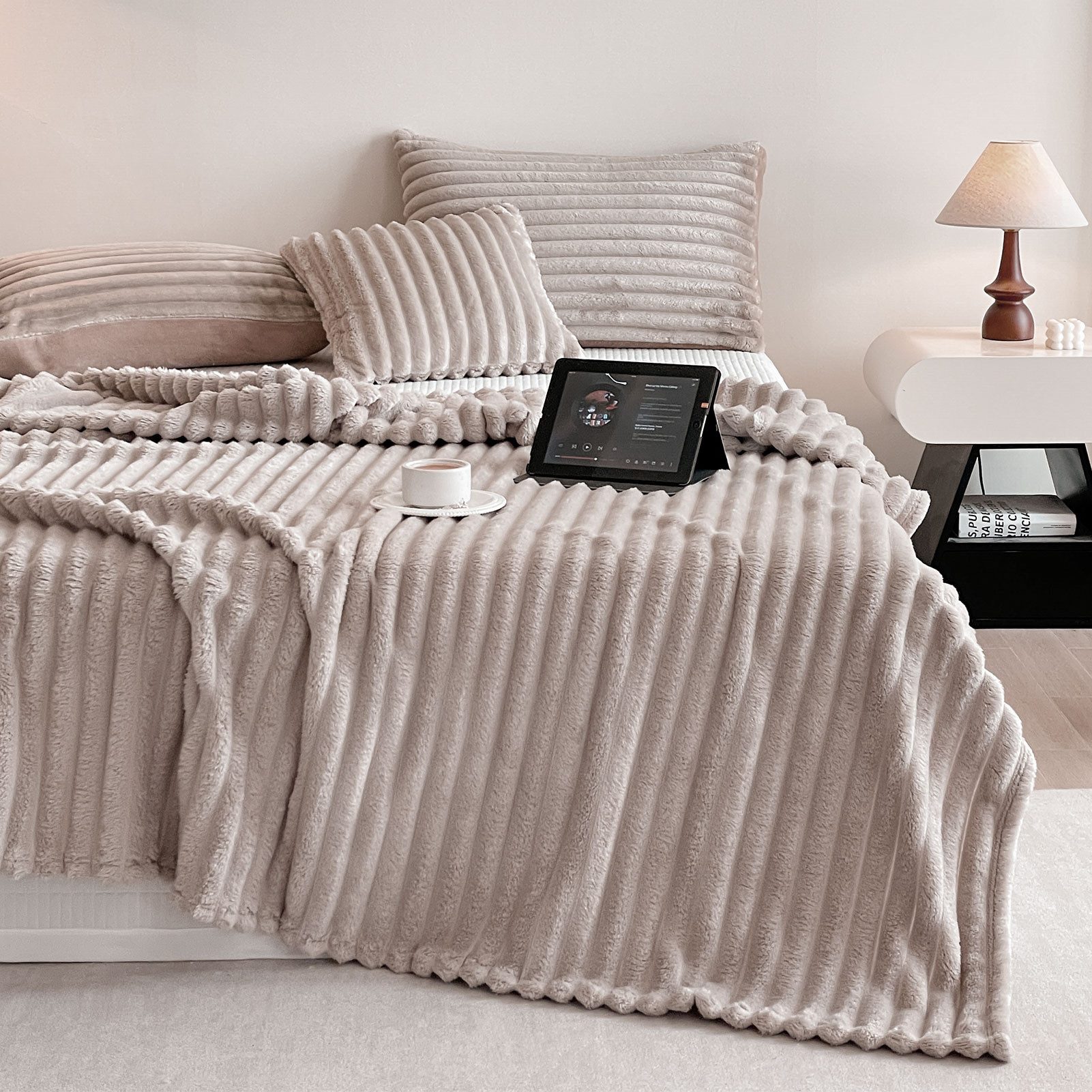 Wohndecke MT08, KEAYOO, Fleecedecke Warm Sofadecke 150x200cm Warm und Weich günstig online kaufen