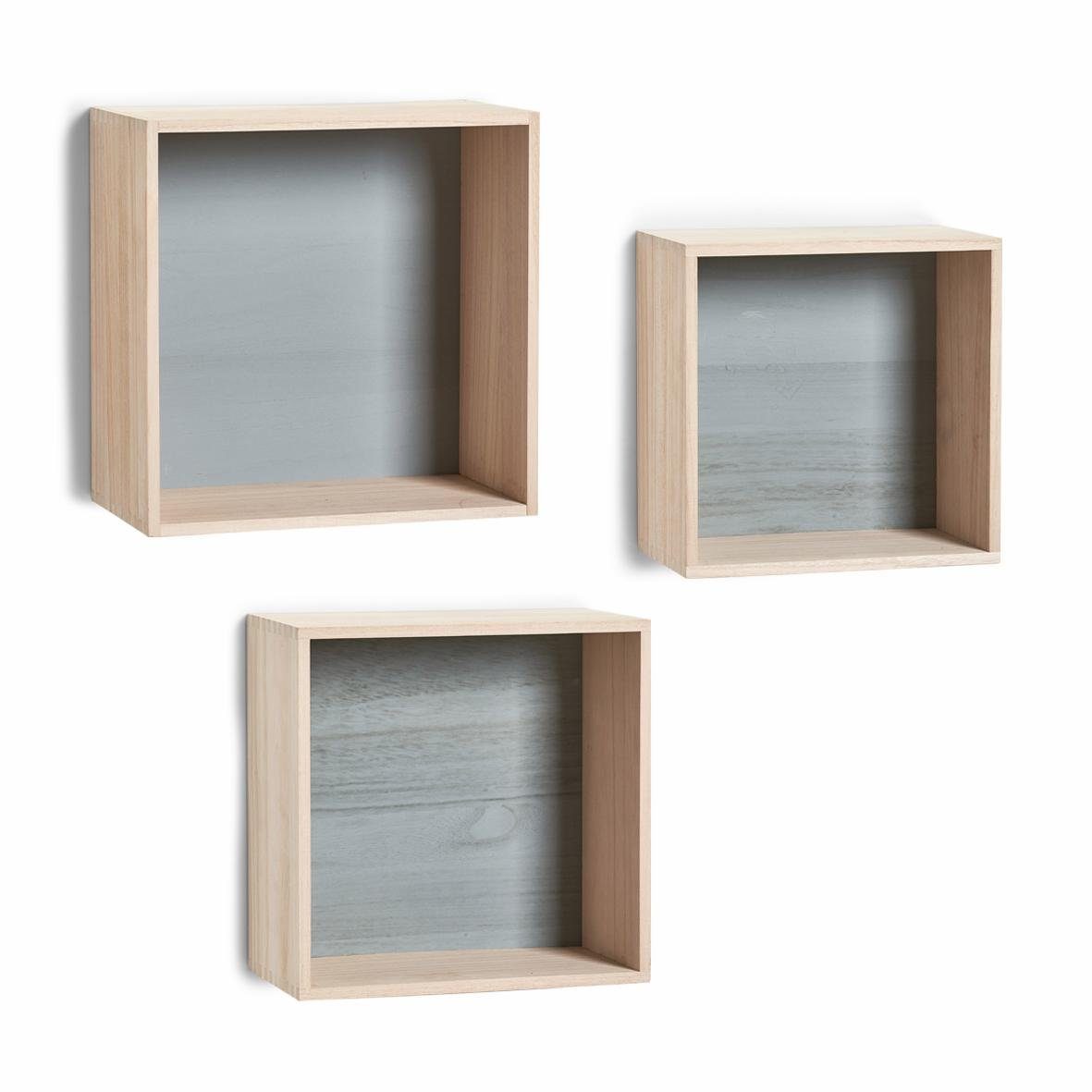 Set Zeller Cubes, 3-tlg. Present Regalwürfel