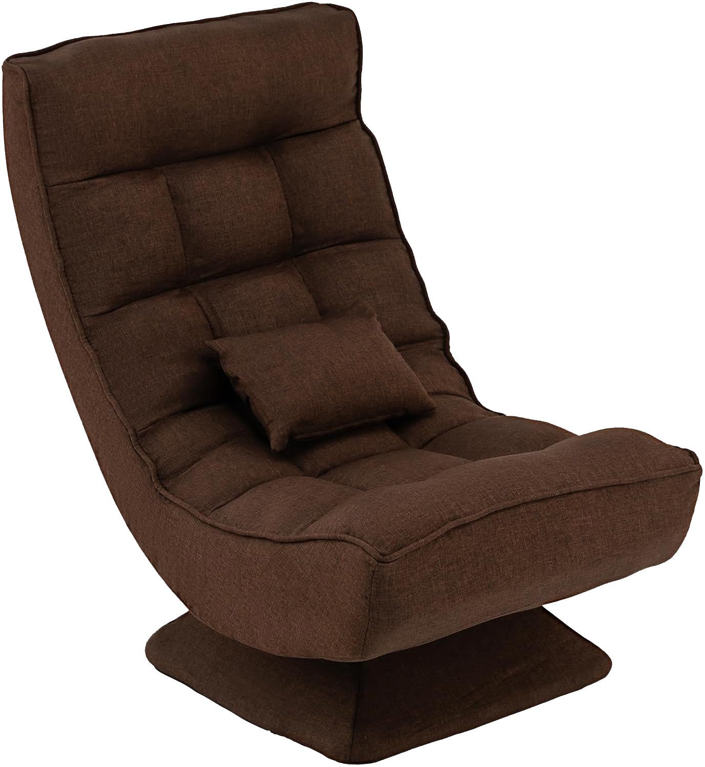 KOMFOTTEU Relaxsessel Bodenstuhl drehbar, mit Verstellbarer Rückenlehne günstig online kaufen