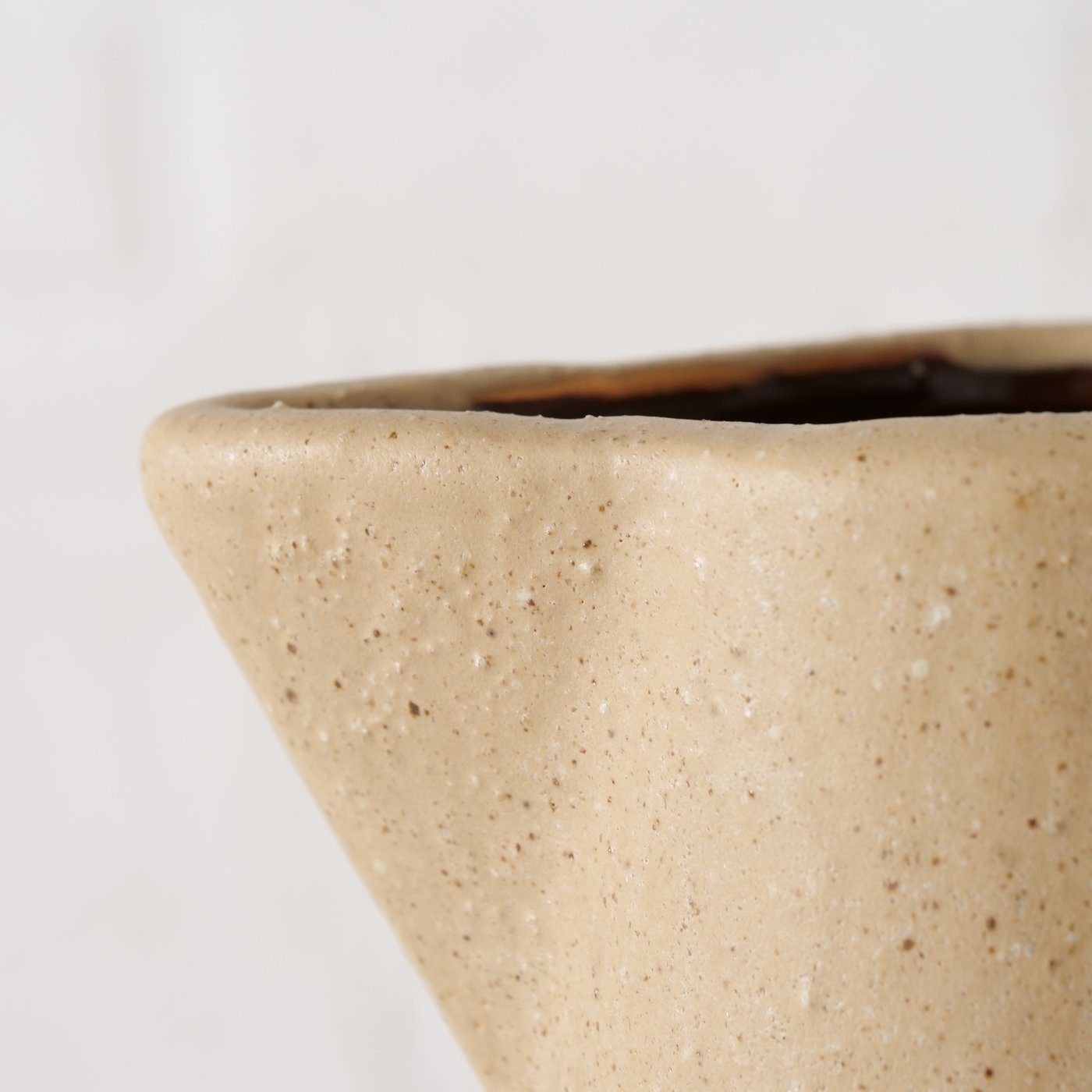 Dekovase H19cm, in beige Keramik BOLTZE "Carlito" aus Vase