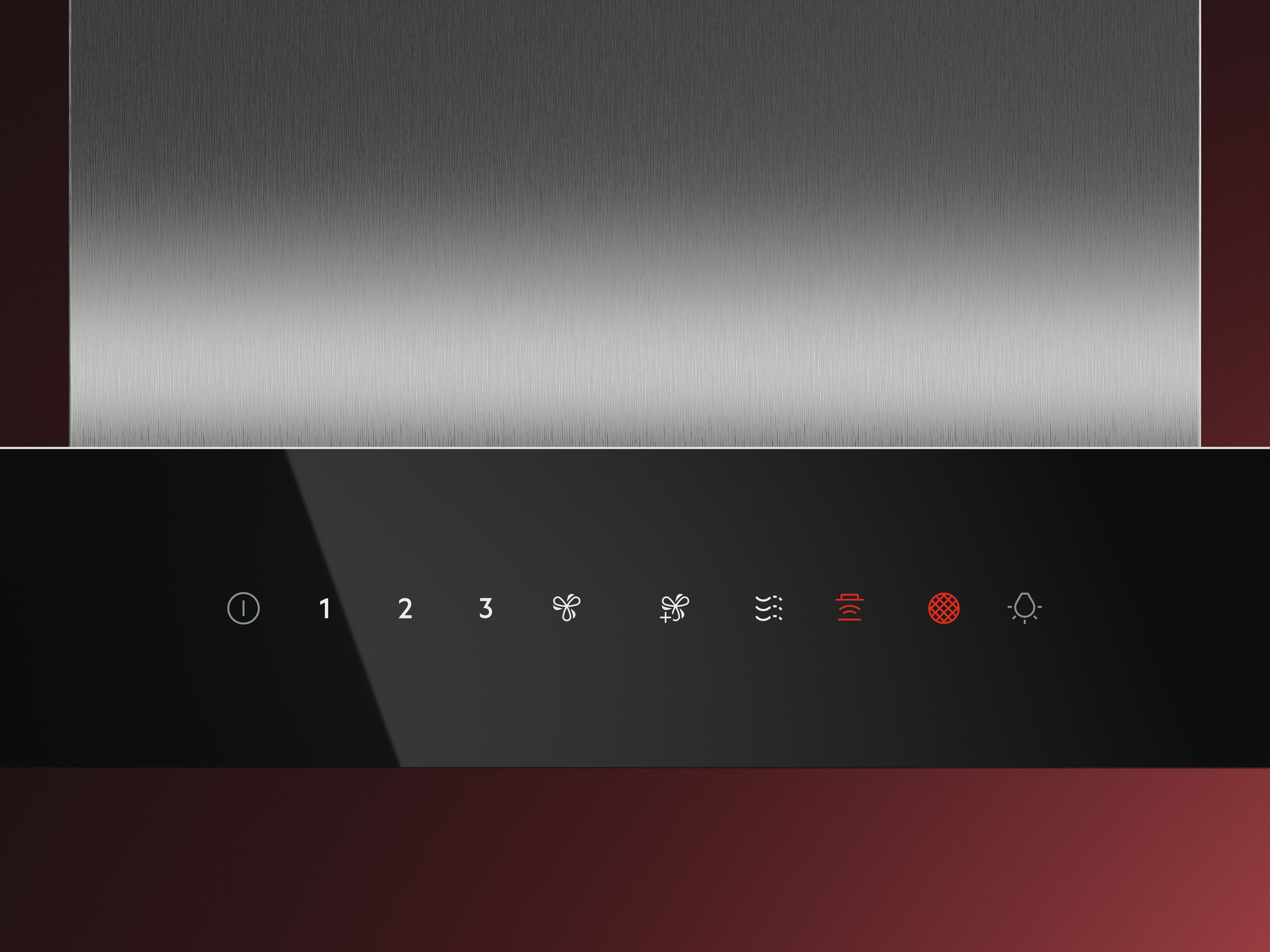 AEG Wandhaube GB67D91HL Serie 6000 GB67D91HL, mit automatischer Hob2Hood® Steuerung, mit LED-Leuchtstreifen