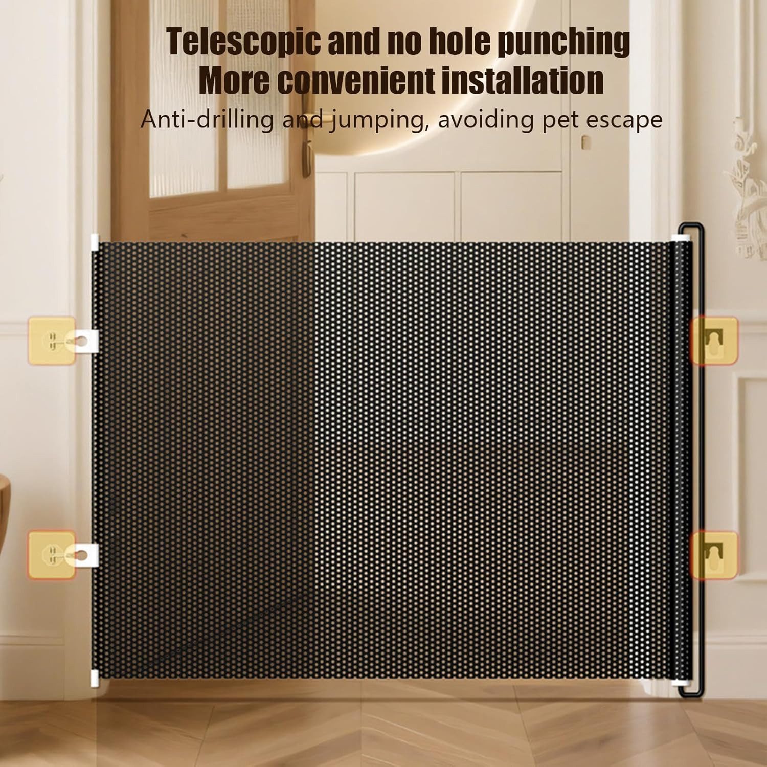 Coonoor Türschutzgitter usziehbar, Baby Absperrgitter Schutzgitter Treppe f günstig online kaufen