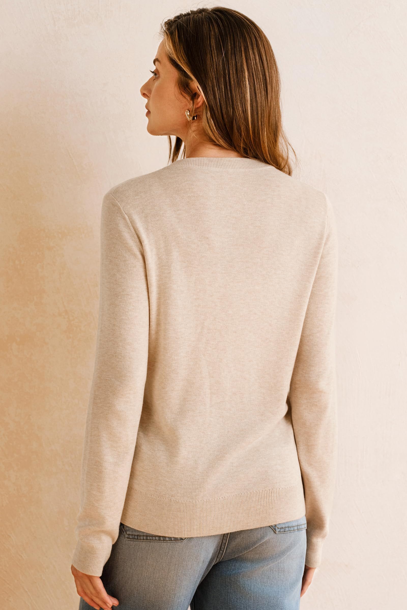 Arach&Cloz Strickjacke Damen Cardigan-Pullover Lässige Strickjacken Business-Casual-Outfit-Oberteil – Bild 5 von 5