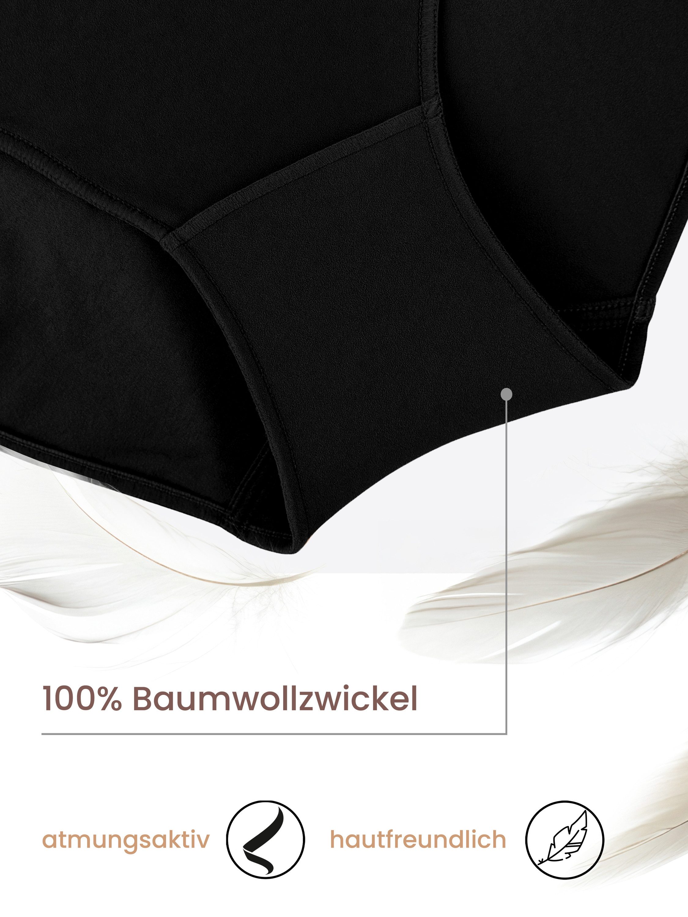 Yenita® Slip Microfaser Bikinislip (3-St) in angenehmer Microfaserqualität