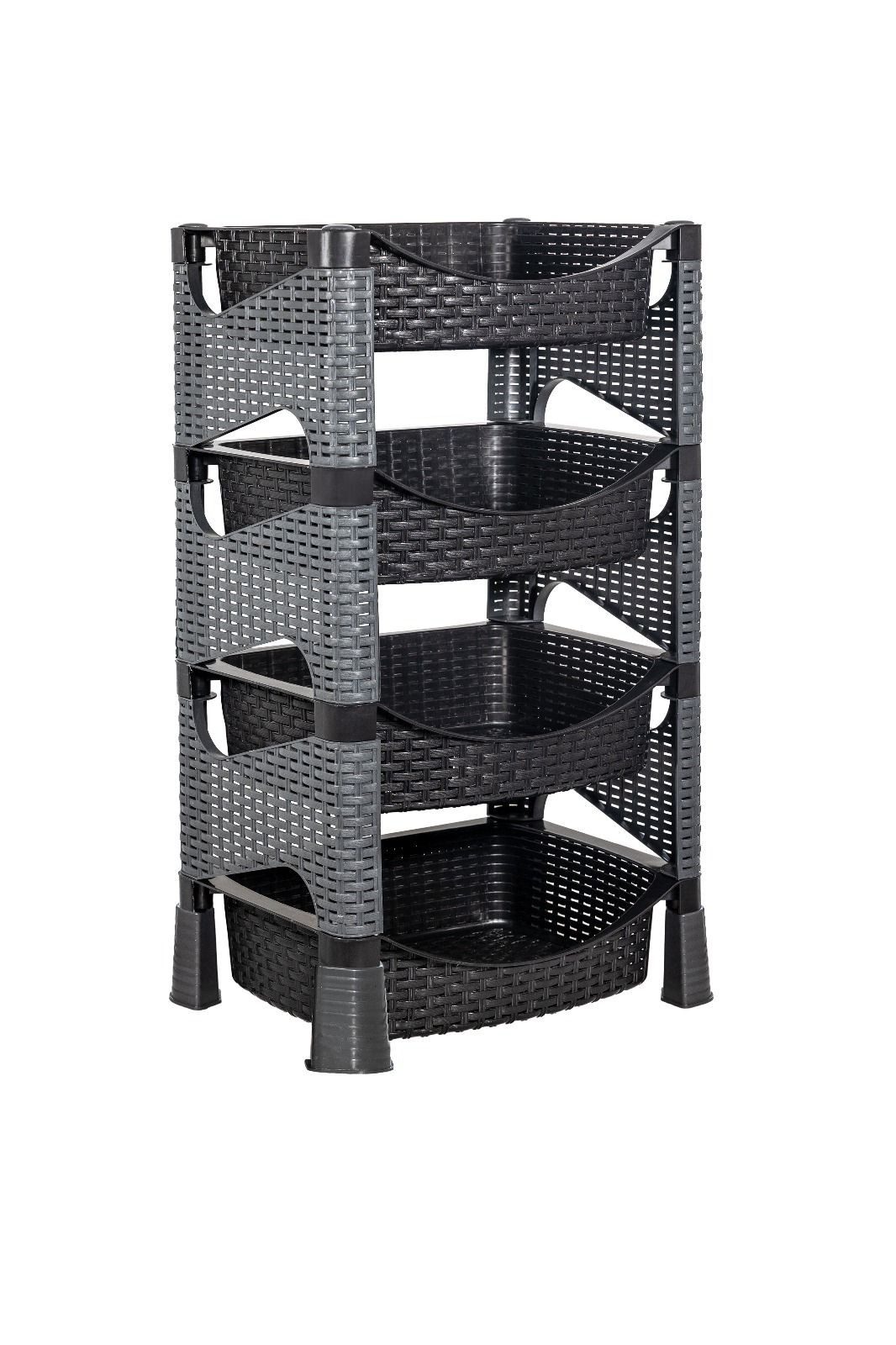 Kaufexpress GmbH Küchenregal Küchenregal mit 4 Etagen aus Kunststoff in Rat günstig online kaufen