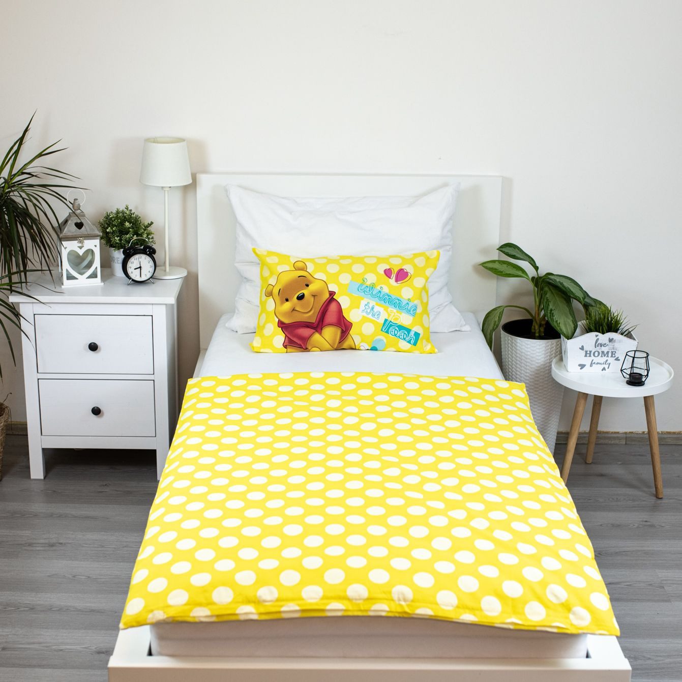 Disney Winnie Puuh Babybettwäsche Wendebettwäsche Winnie the Pooh 2tlg. Baumwolle 100x135 cm + 40x60 cm, Baumwolle, 2 teilig, 100% Baumwolle, trocknergeeignet