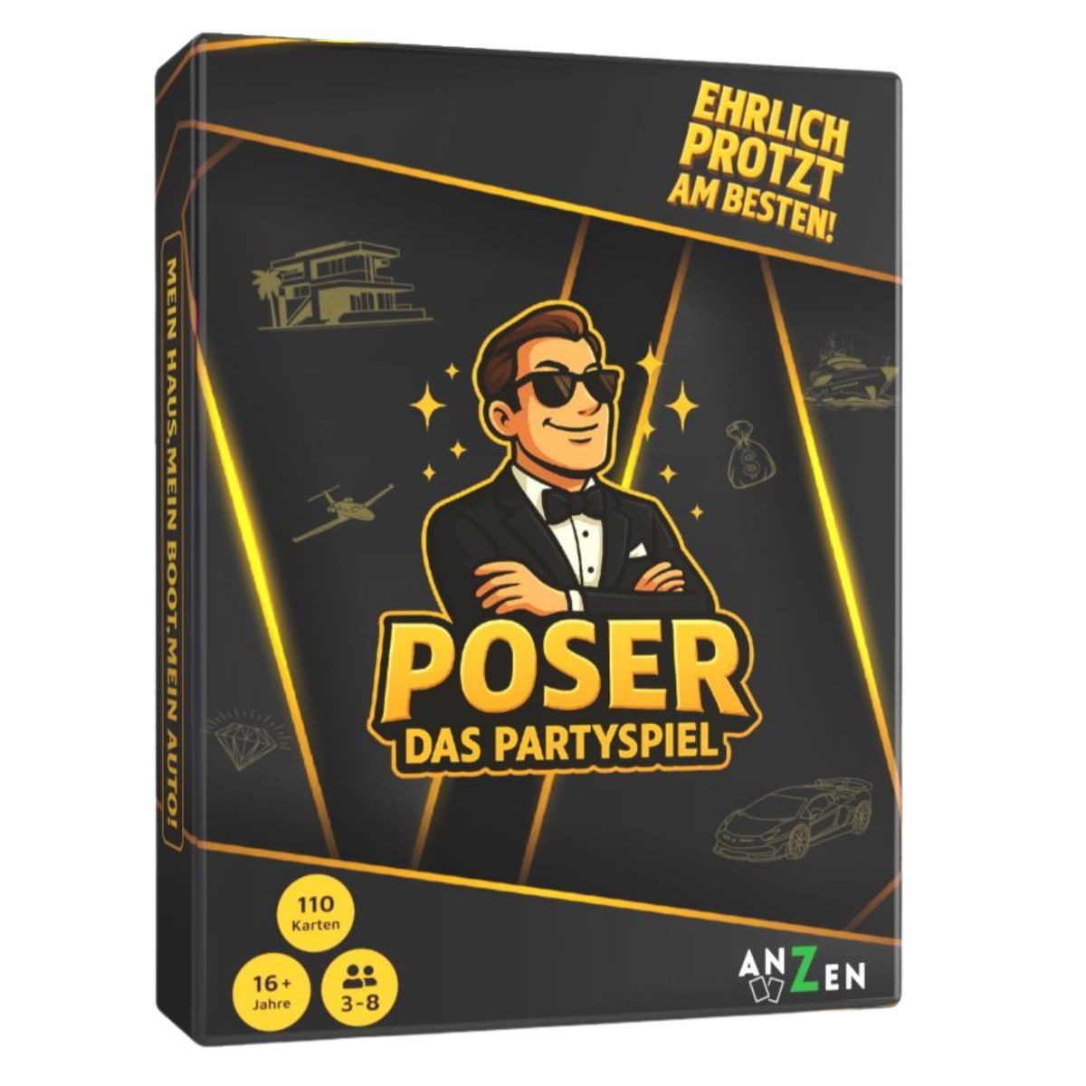 Anzen Styropor-Teil Partyspiel POSER