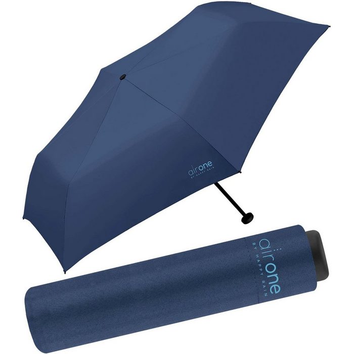 HAPPY RAIN Taschenregenschirm Air One - 99 Gramm Mini-Schirm superleicht leichtester Minischirm - perfekt für Untewegs