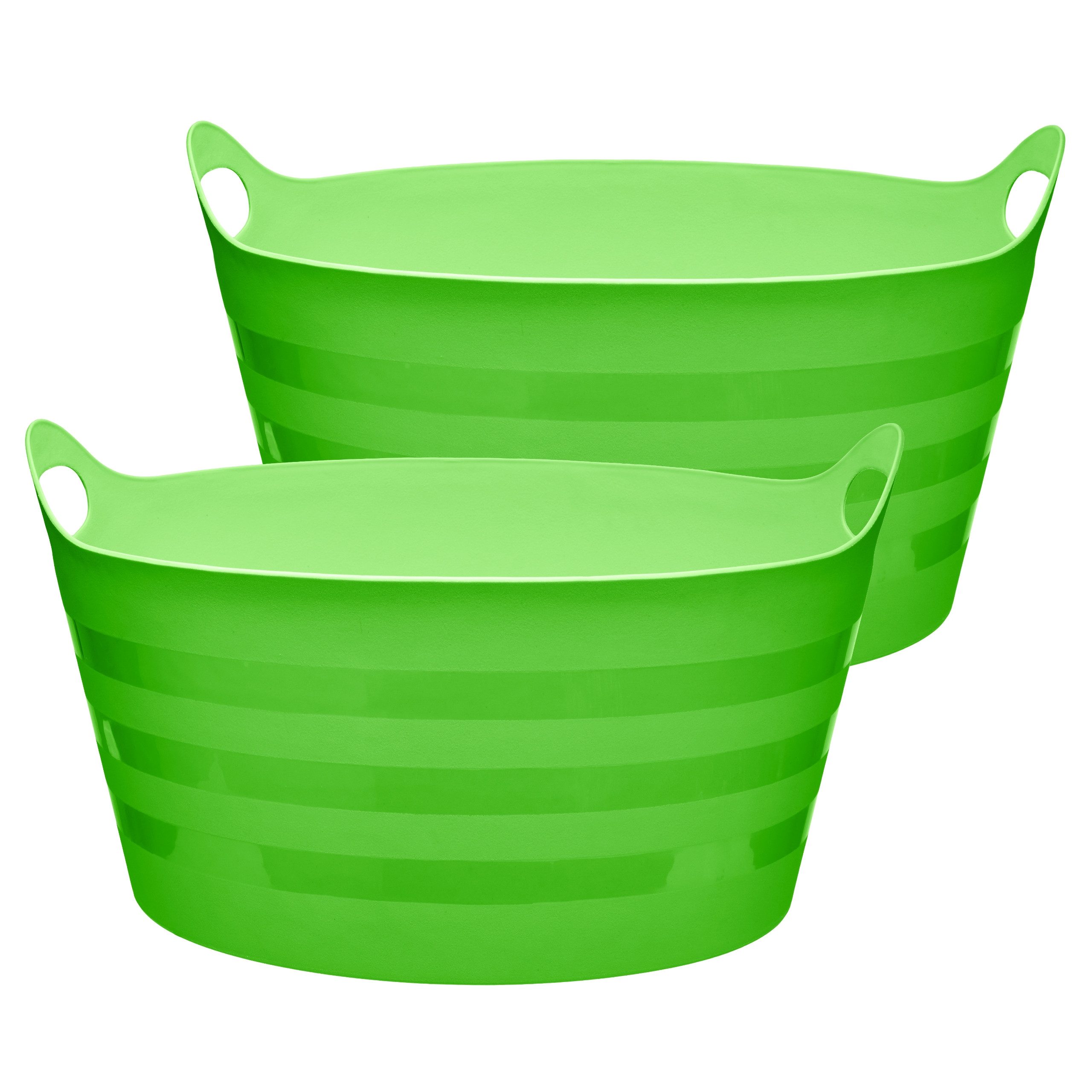 Garronda Allzweckkorb 2-Pack Flexibler Kunststoffkübel für Garten, Bau, Haushalt GD-0184 (2 St)