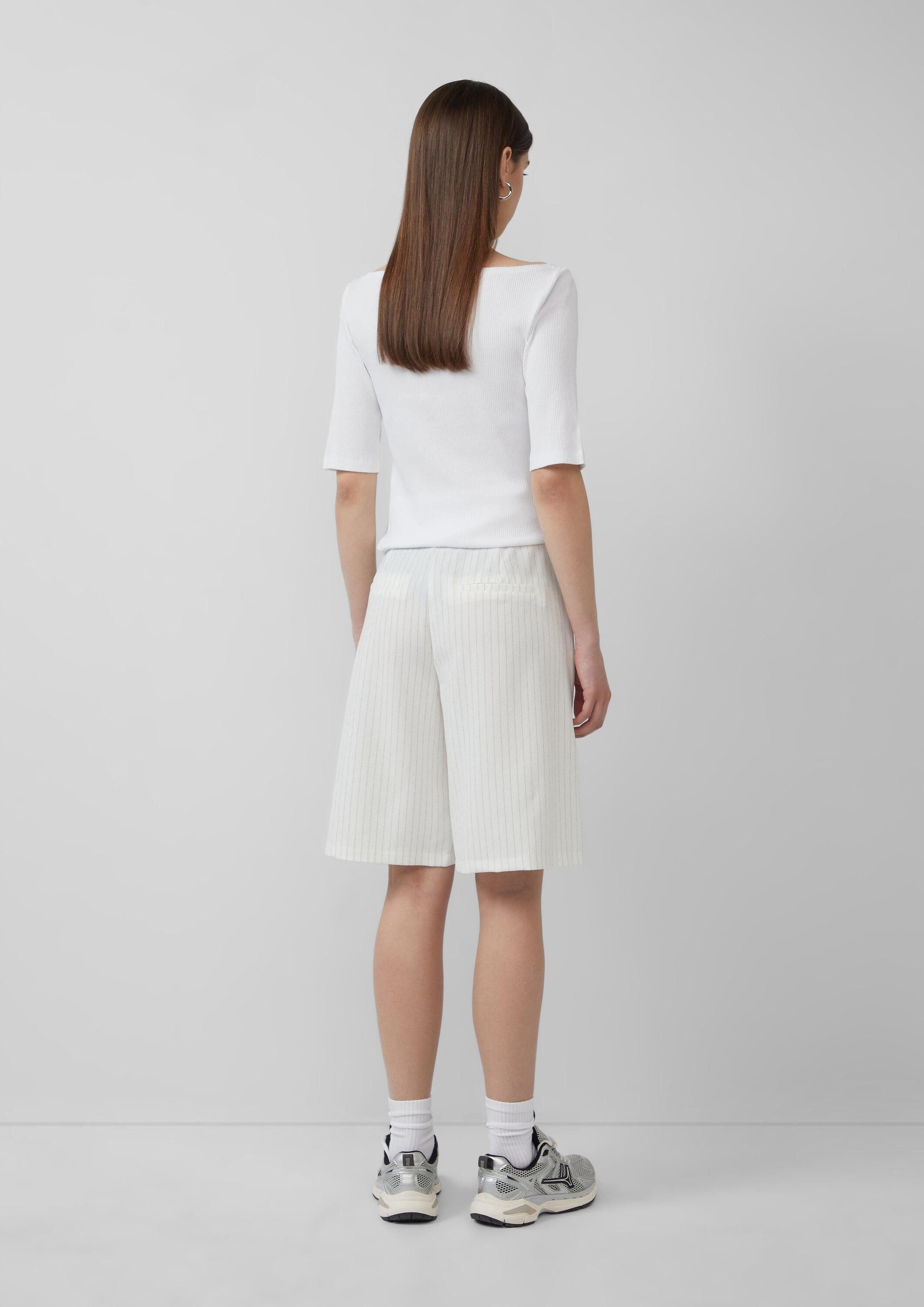 QS Shorts Hose Nadelstreifen-Bermuda