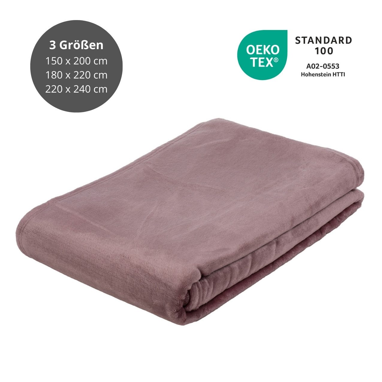 Wohndecke Kuscheldecke, liebling, einmaliges Flausch-Erlebnis, samtigweich, in 14 Unifarben, 3 Größen