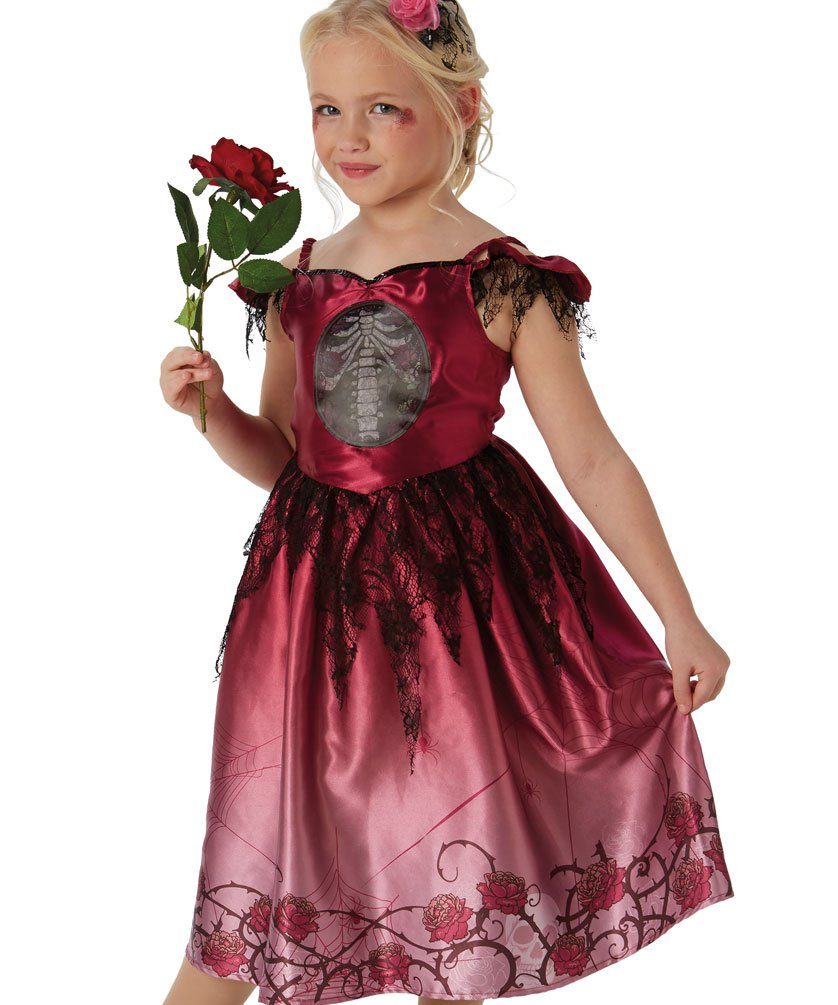 Karneval-Klamotten Kostüm Tag der Toten Mädchen La Catrina, Dia de los Muertos Kinderkostüm Mädchenkostüm Halloween