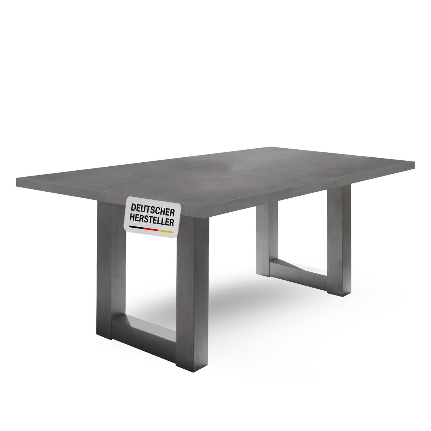 Storado Esstisch Big System U 140–210×90cm, Esszimmertisch, Ausziehbar von 160 auf 210cm mit Synchronauszug und X-Gestell