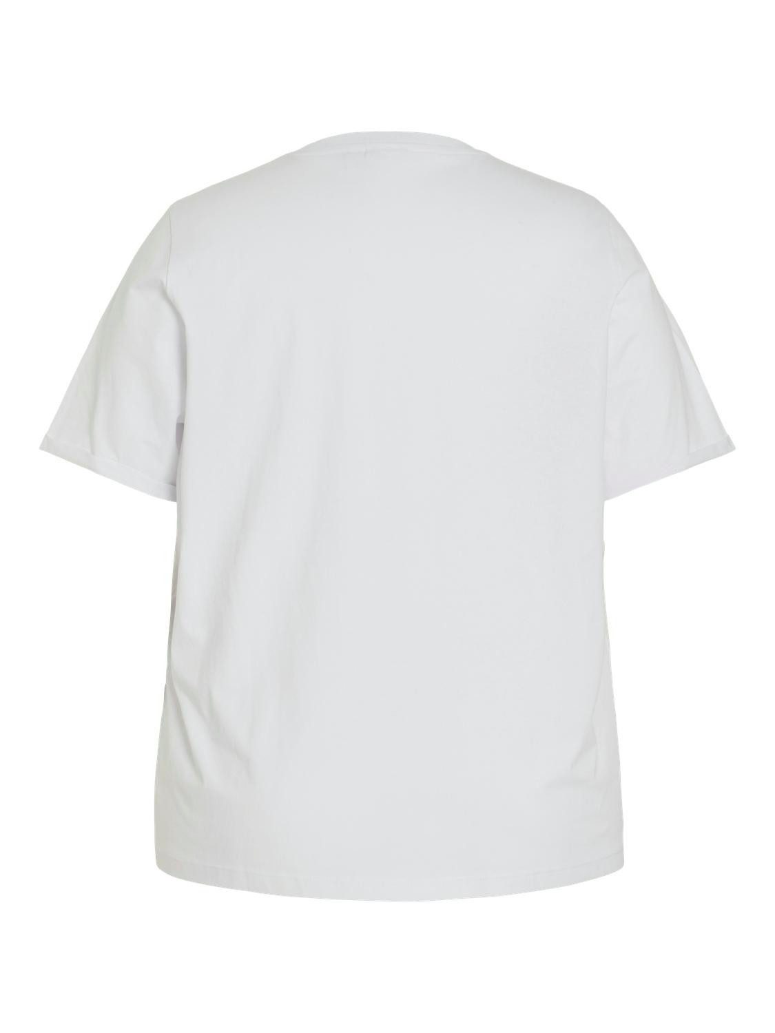 Vila T-Shirt VISYBIL EMB O-NECK SS T-SHIRT/CUR