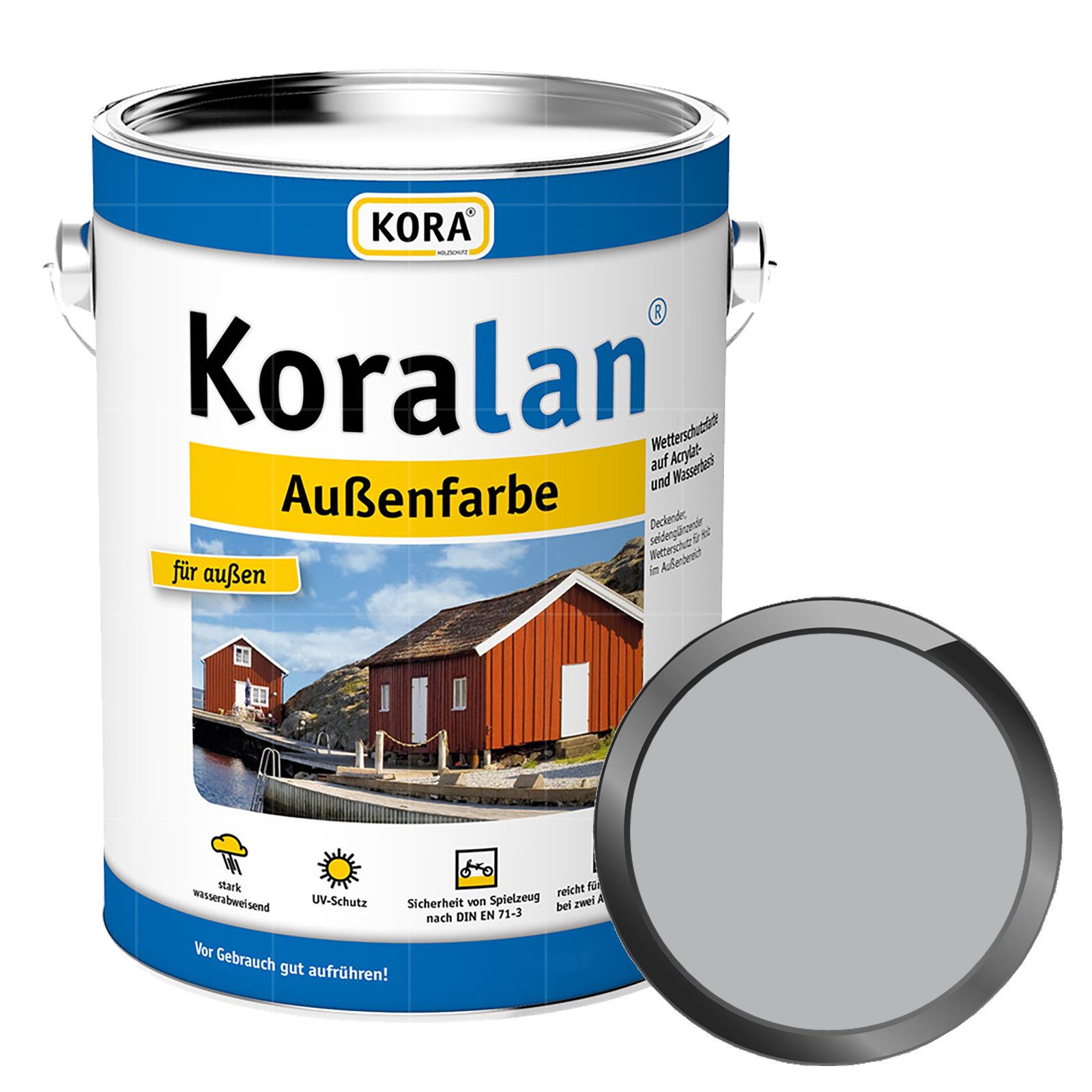 KORA Wetterschutzfarbe KORALAN AUSSENFARBE - 10 LTR