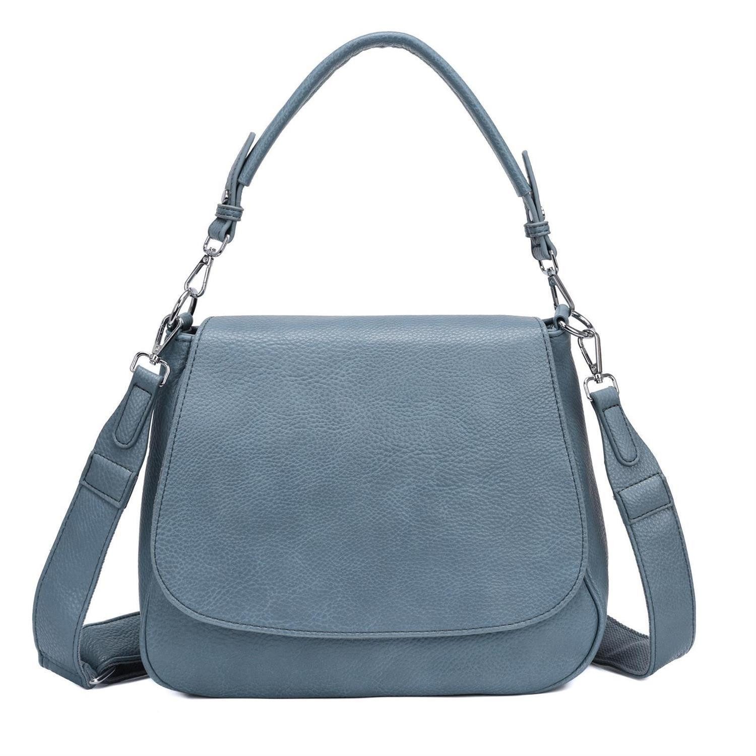 Schultertasche DAMEN TASCHE SHOPPER Umhängetasche Crossover Überschlagtasche BodyBag