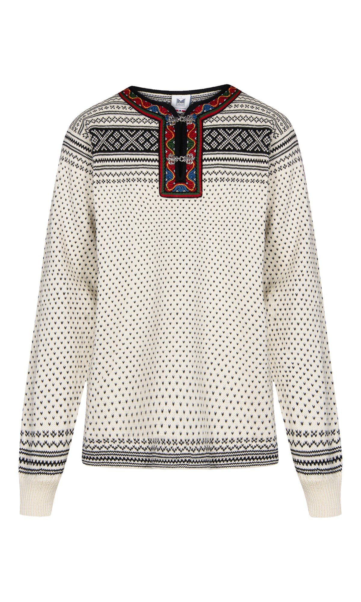 Dale of Norway Longpullover Dale Norway Black - Of Sweater Setesdal Freizeitpullover Offwhite