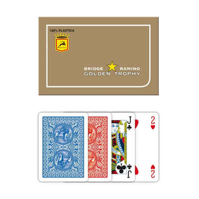 Modiano Spiel, Gesellschaftsspiel Modiano Golden Trophy Plastik Spielkarten Set