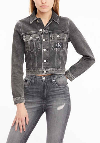 Calvin Klein Jeans Jeansjacke »CROPPED 90S DENIM JACKET« mit durchgehender Knopfleiste