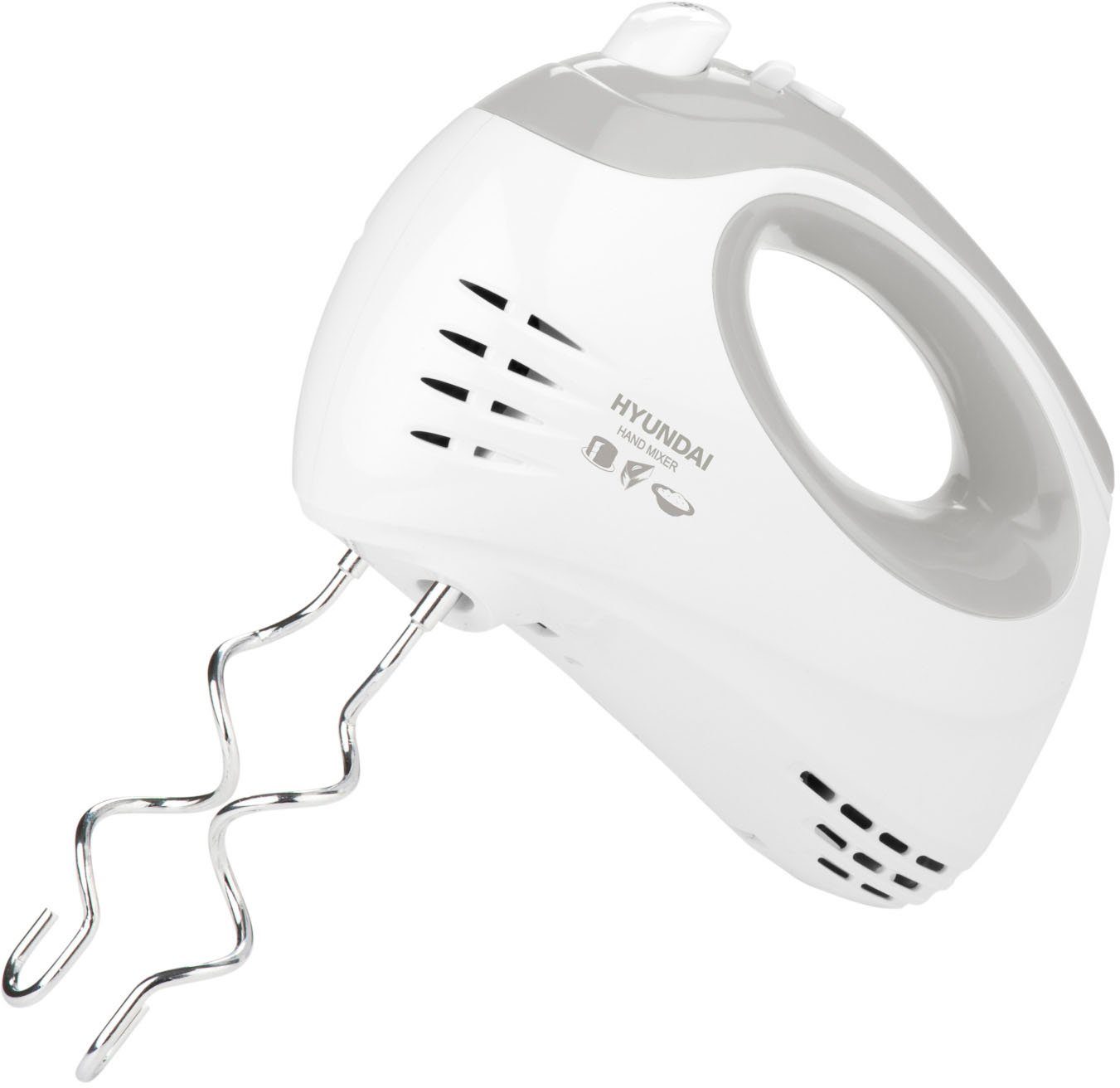 2x Handmixer HM706, 90dB, 220 Hyundai 5 inkl. Geschwindigkeiten Turbomodus 2x W, Schneebesen, Knet-und