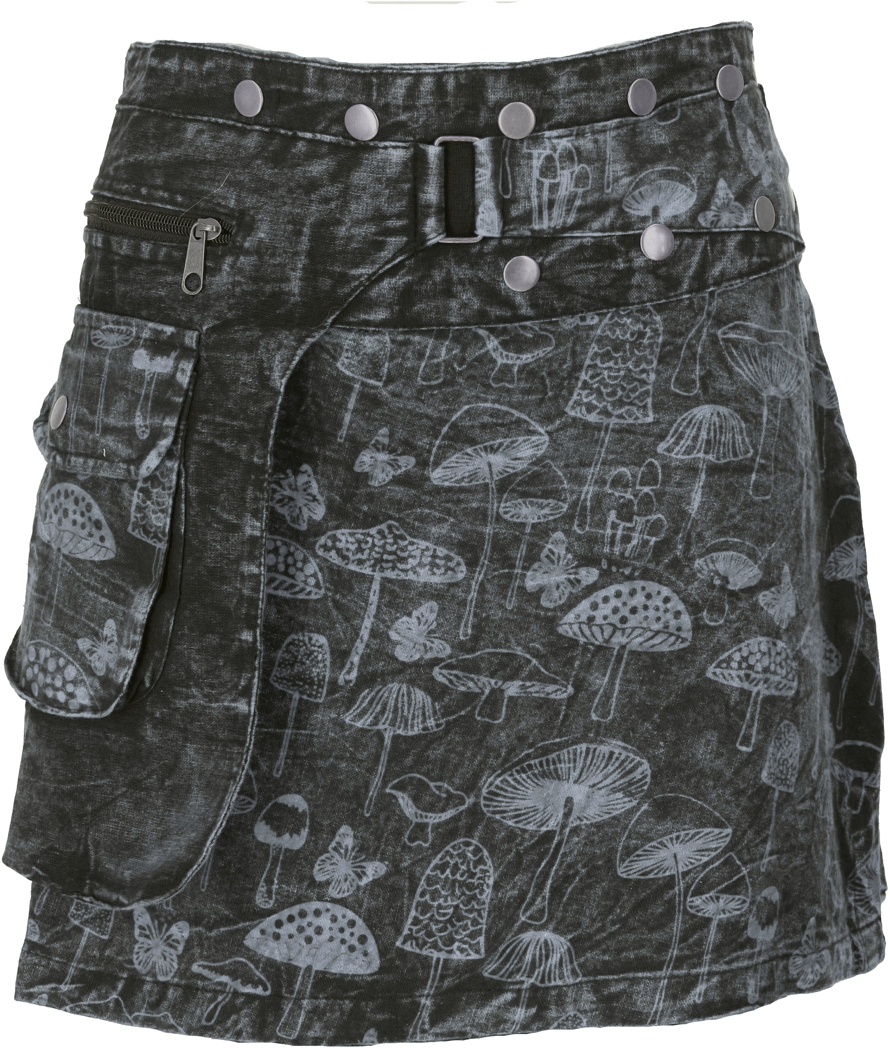 Guru-Shop Minirock Wickelrock, kurzer Rock, Cacheur, Stonewash.. alternativ günstig online kaufen