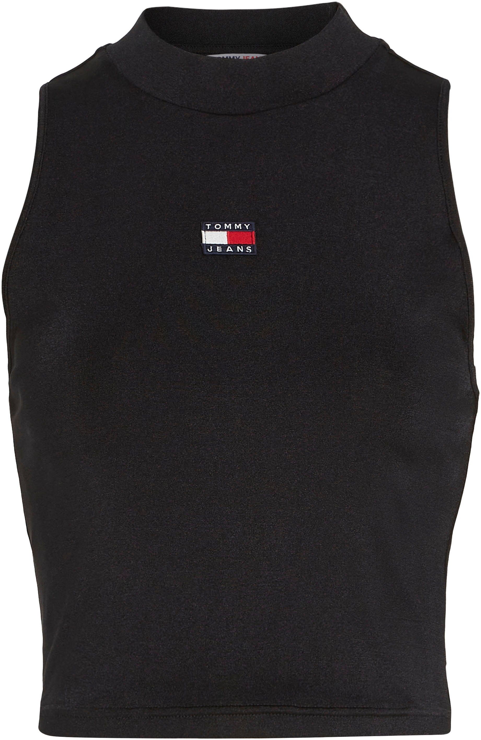 BADGE TANK Tommy NECK HIGH Jeans schwarz Seamless Shirt